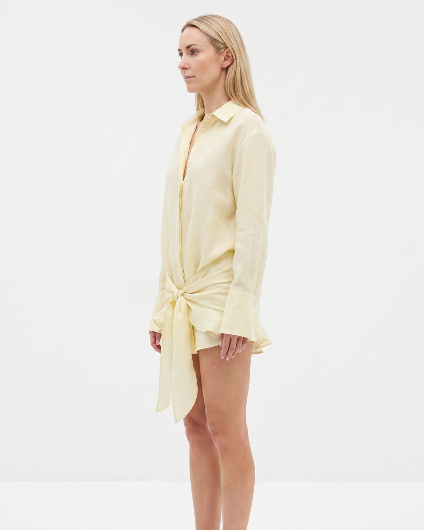 Bodycon Cotton Shirt Dress
