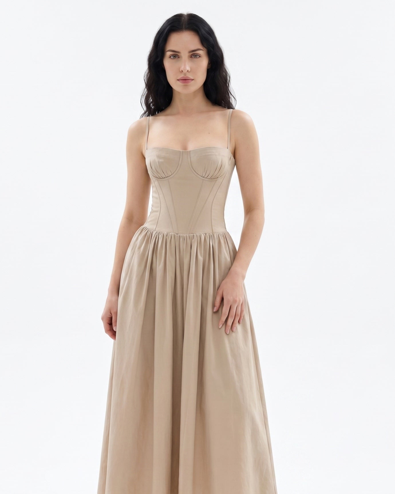 Elegant Santorini Strapless Dress