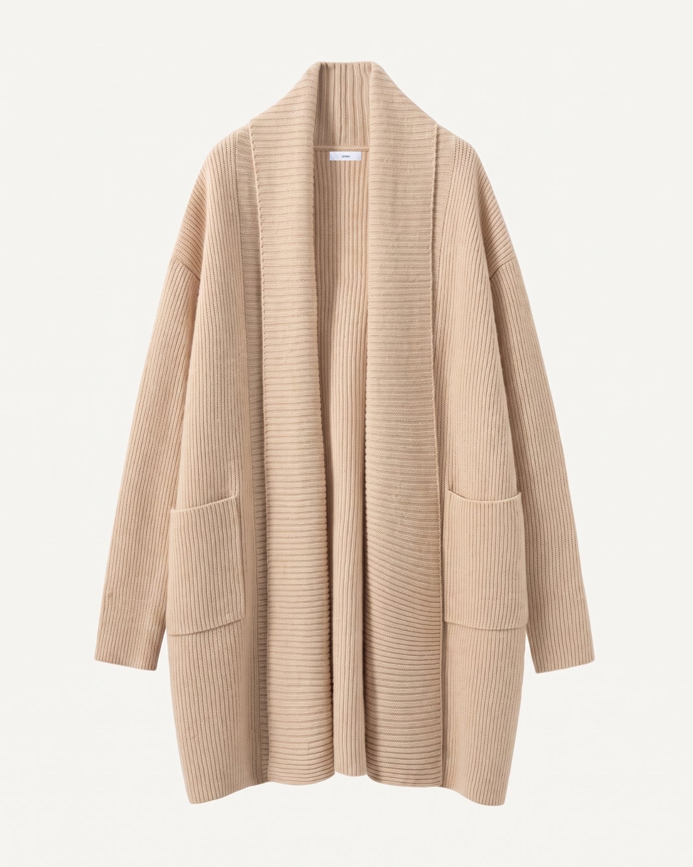 Cashmere Thickened Longline Lapel Cardigan