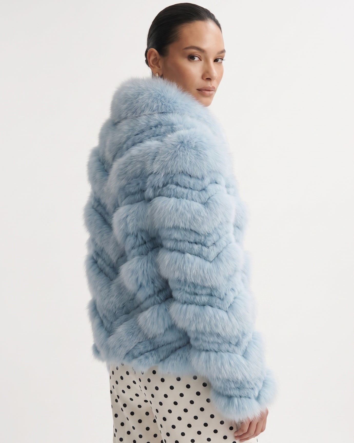 High-End Real Fox Fur Jacket Double-Sided Fur Coat