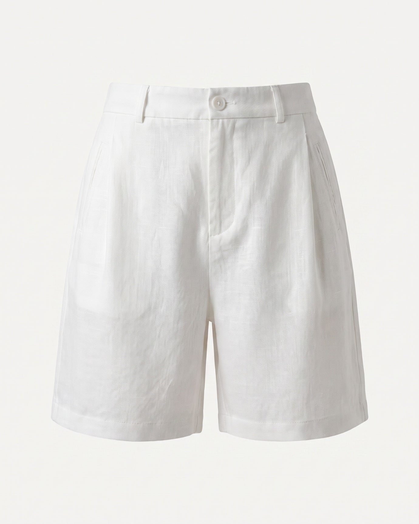Old Money Woman Linen Shorts