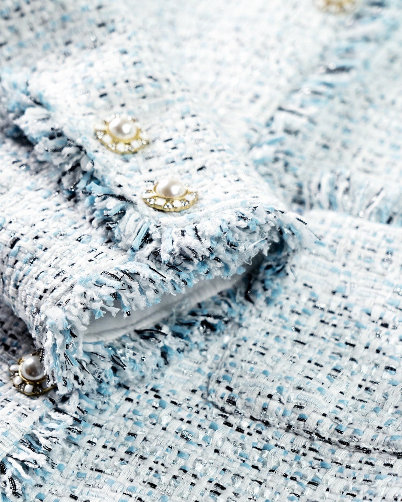 Parisian Style Woven Tweed Cardigan Jacket