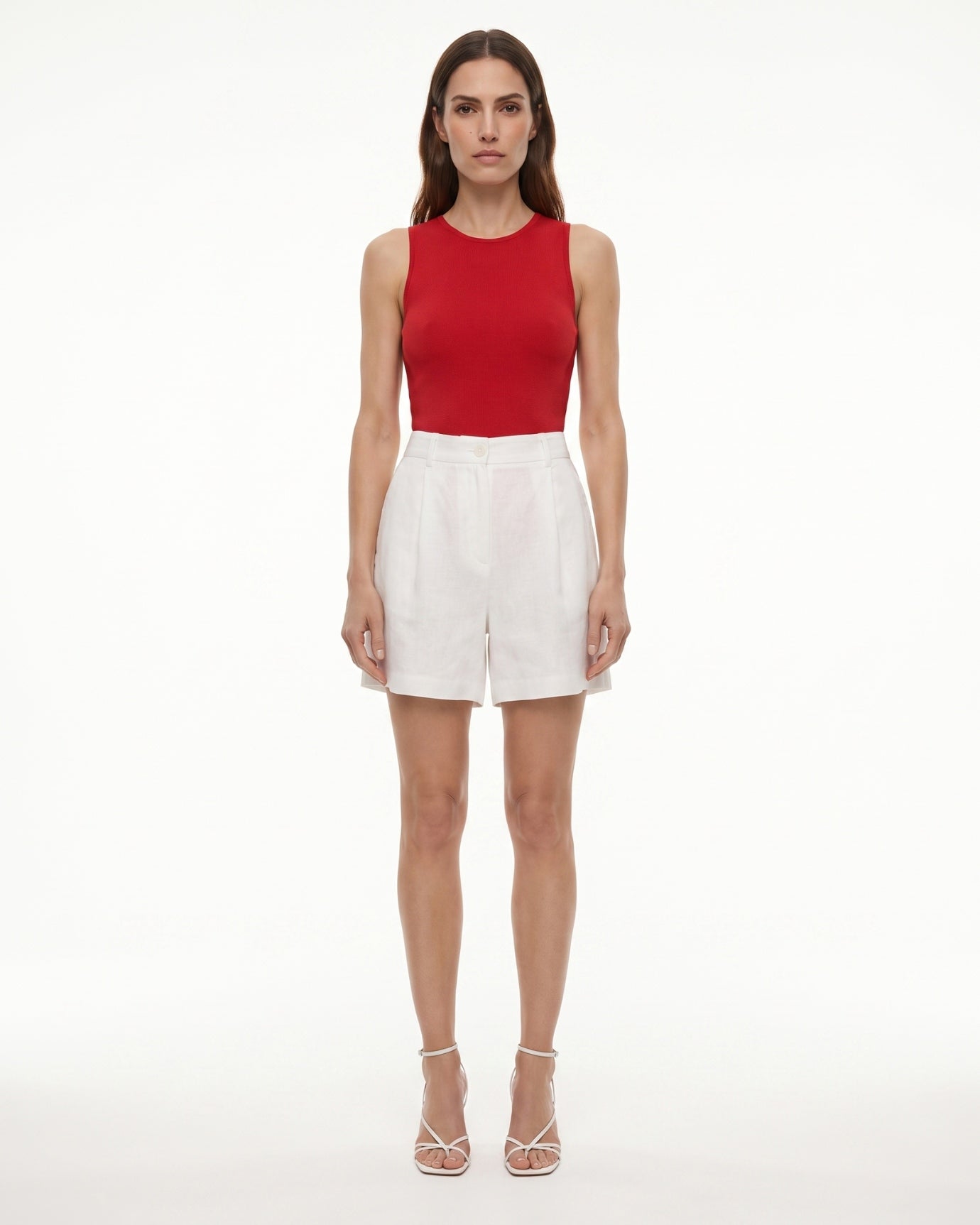 Old Money Woman Linen Shorts
