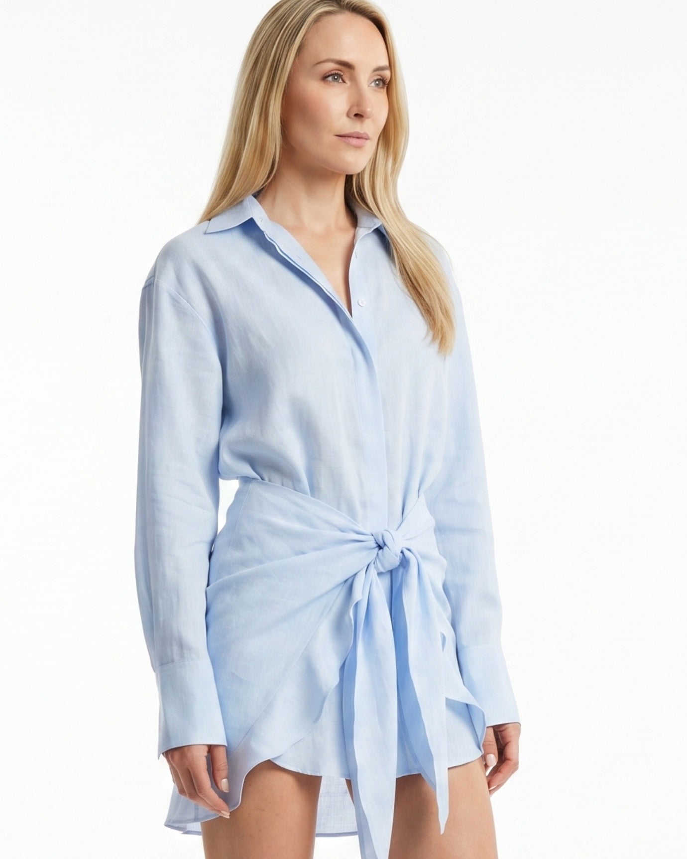 Bodycon Cotton Shirt Dress
