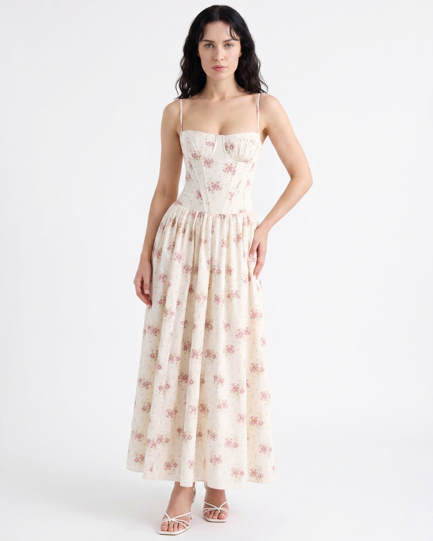 Elegant Santorini Strapless Dress