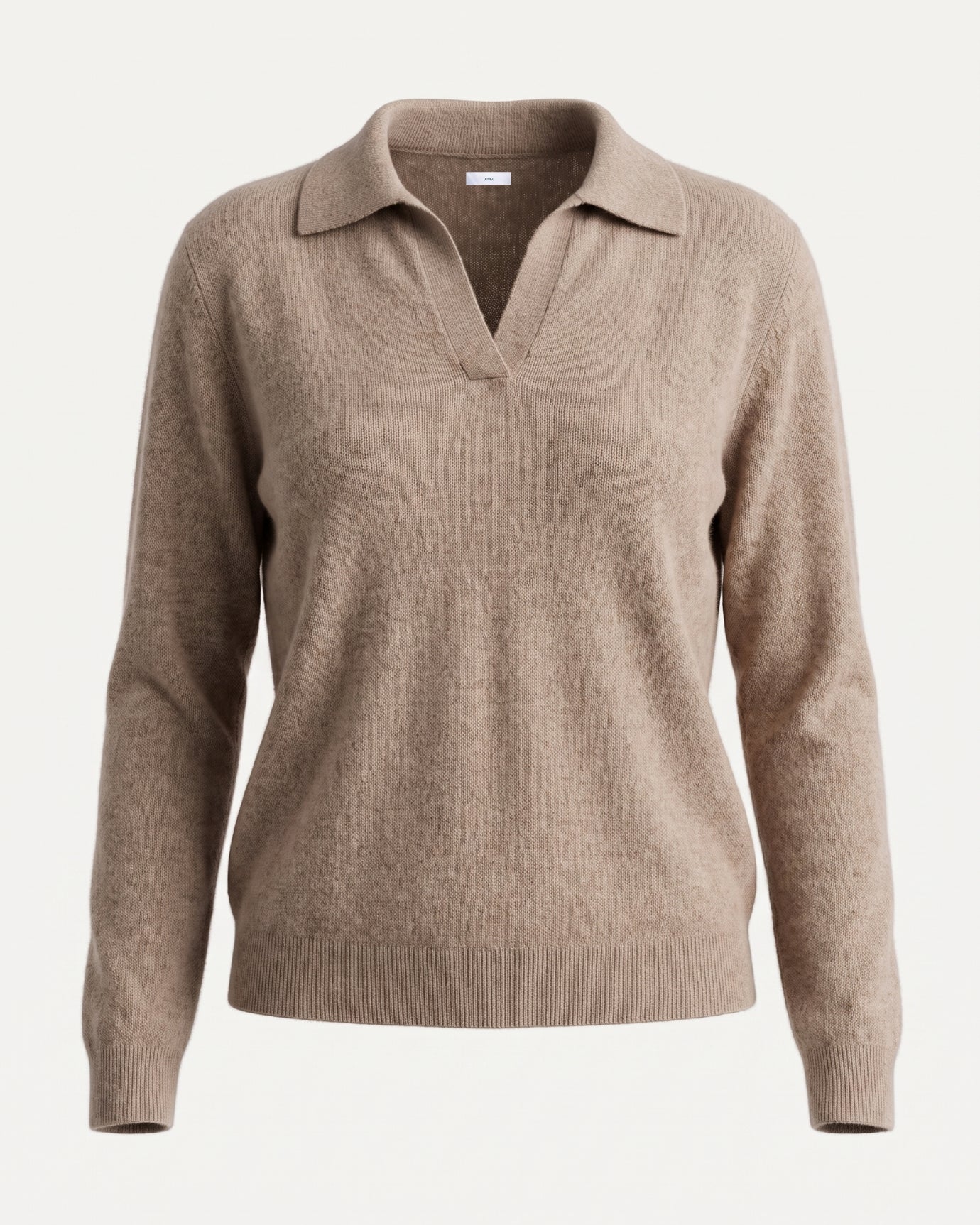 Cashmere Long Sleeve Polo Sweater