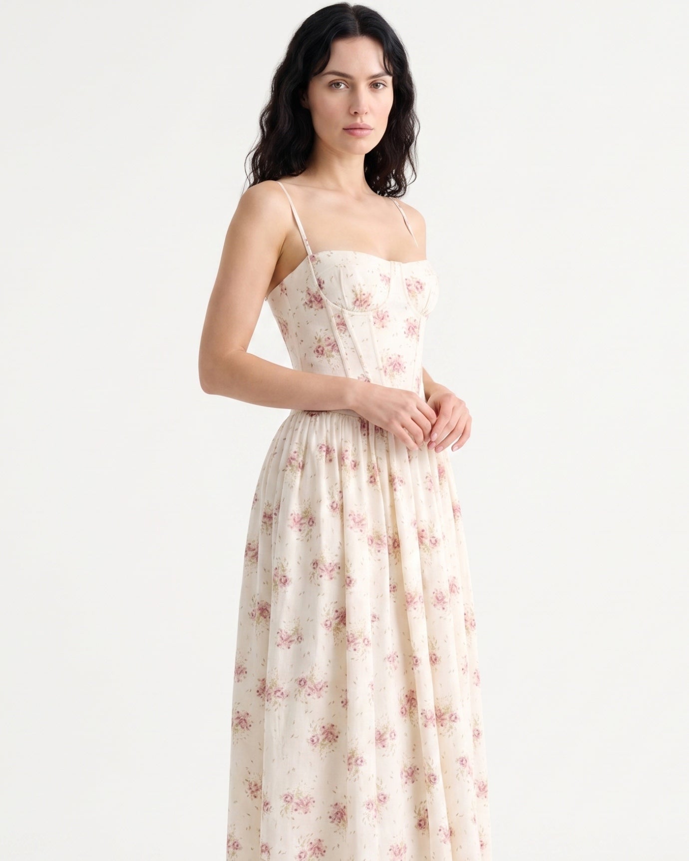 Elegant Santorini Strapless Dress