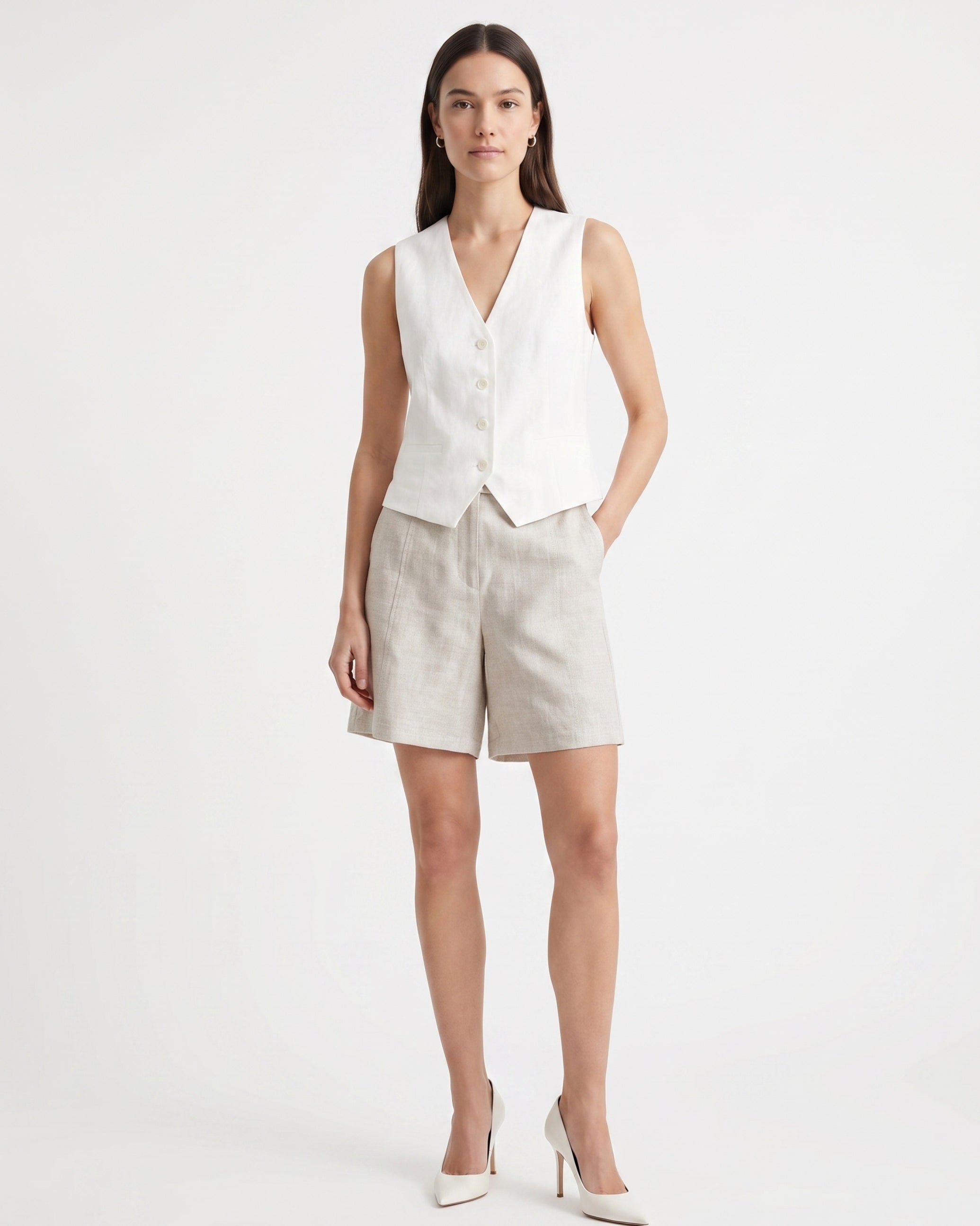 Maria Linen Shorts