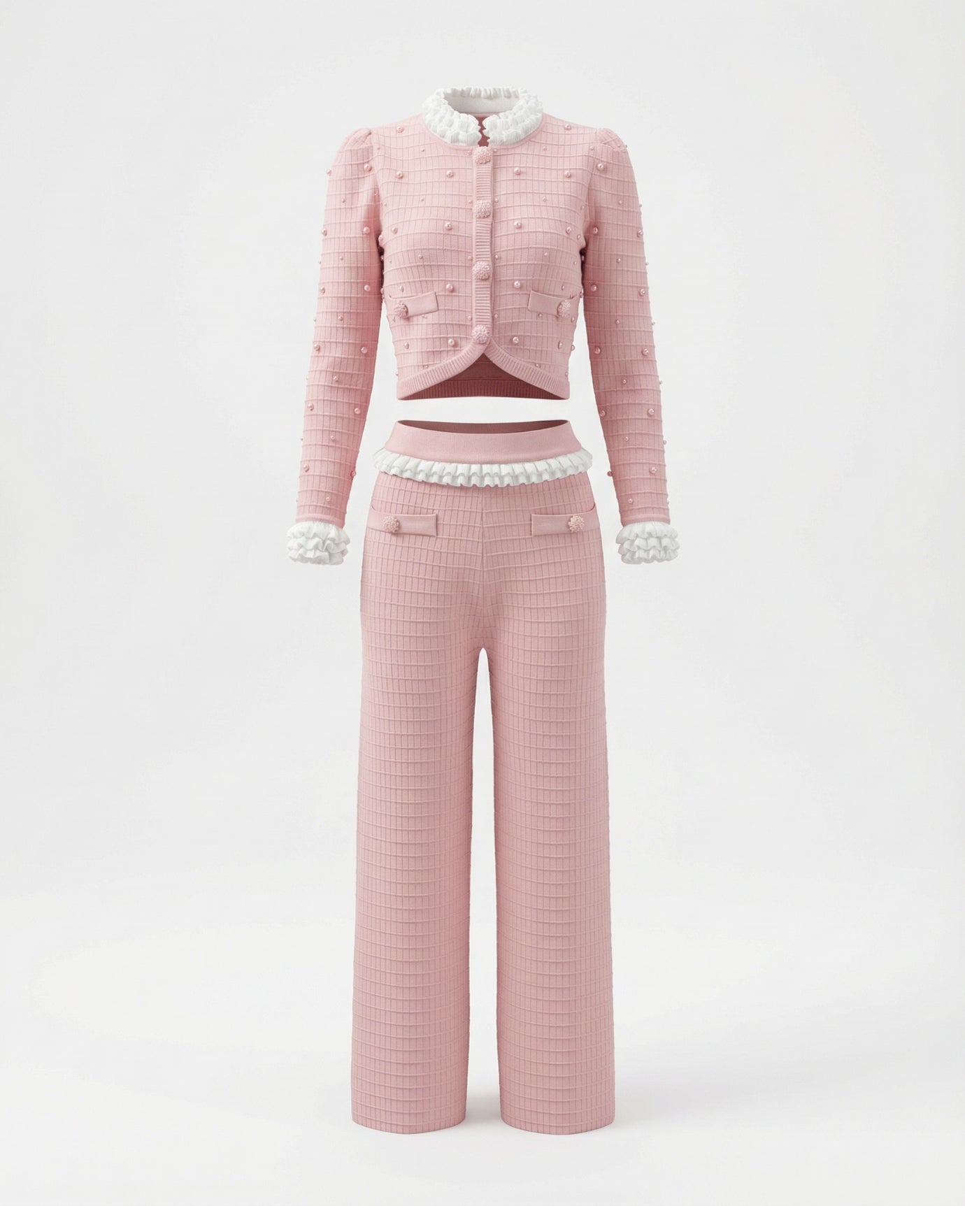 Rihanna High-End Set Pants & Cardigan