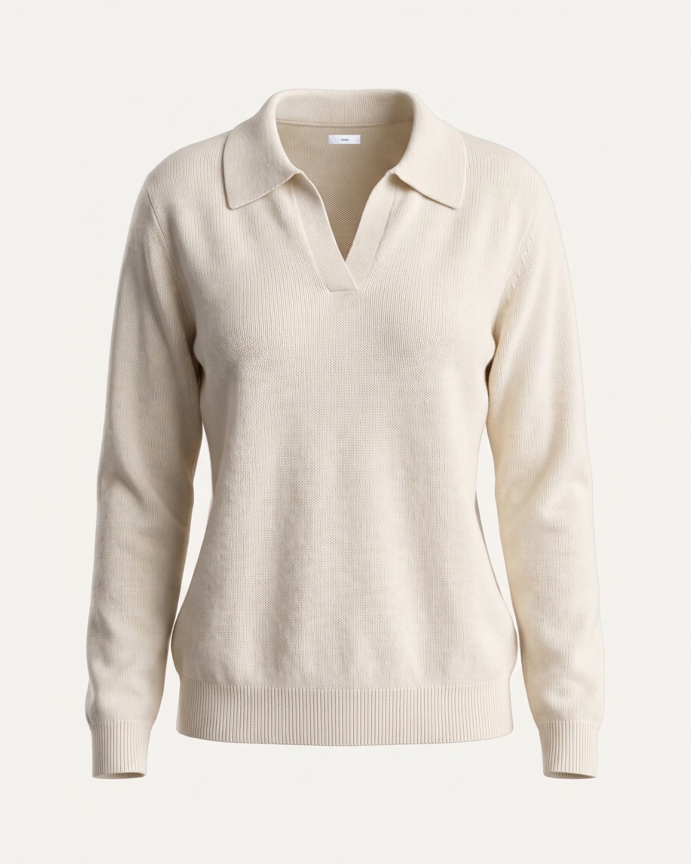 Cashmere Long Sleeve Polo Sweater