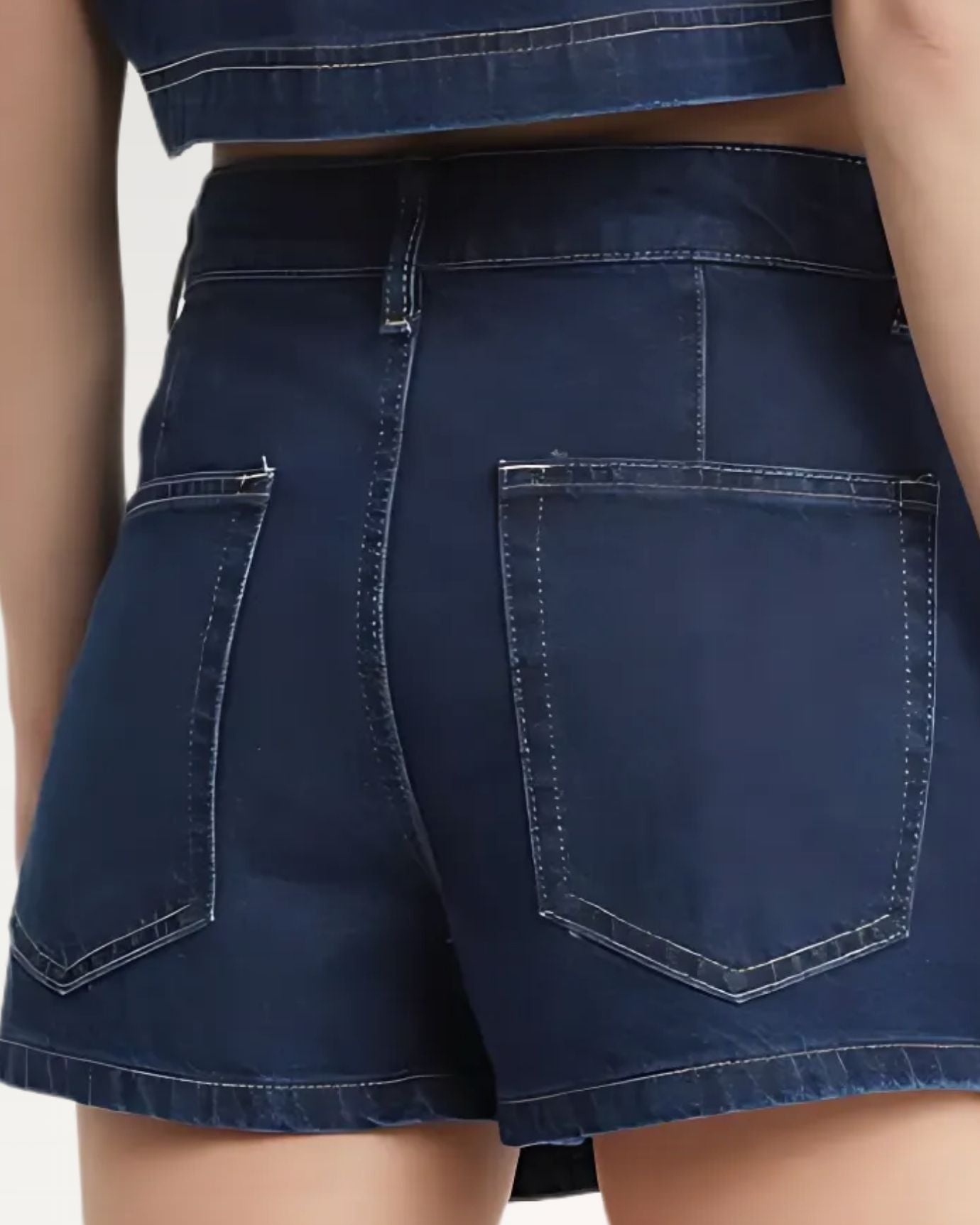 New york Denim Skirt Navy Blue
