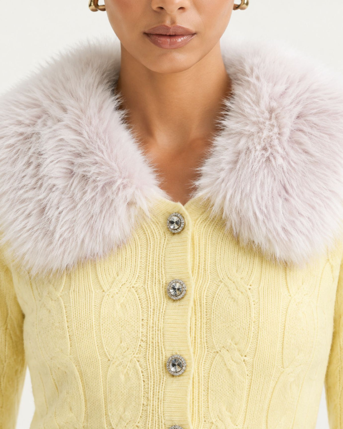 Rosy Slim-Fit Cardigan & Knit Pants Set