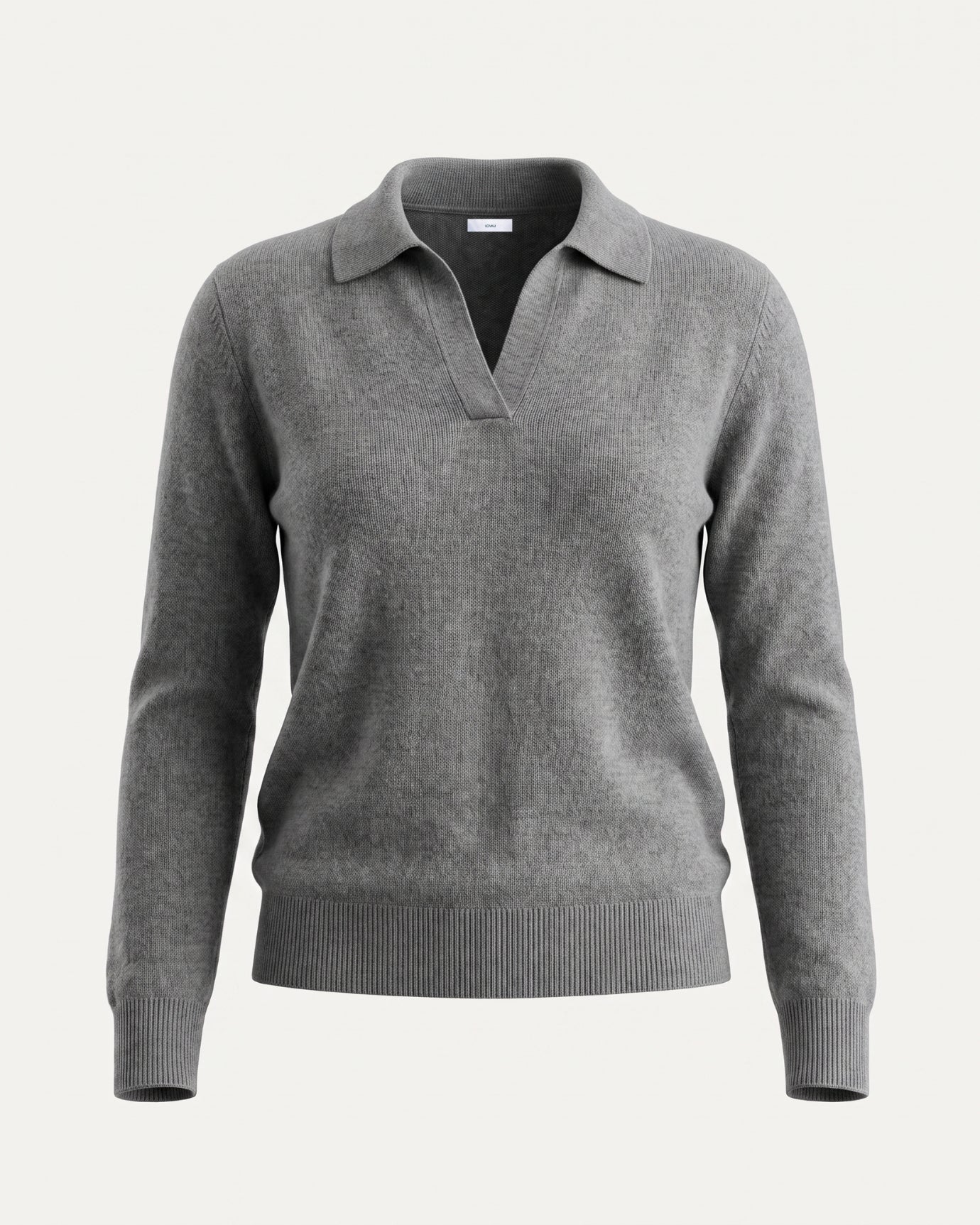 Cashmere Long Sleeve Polo Sweater