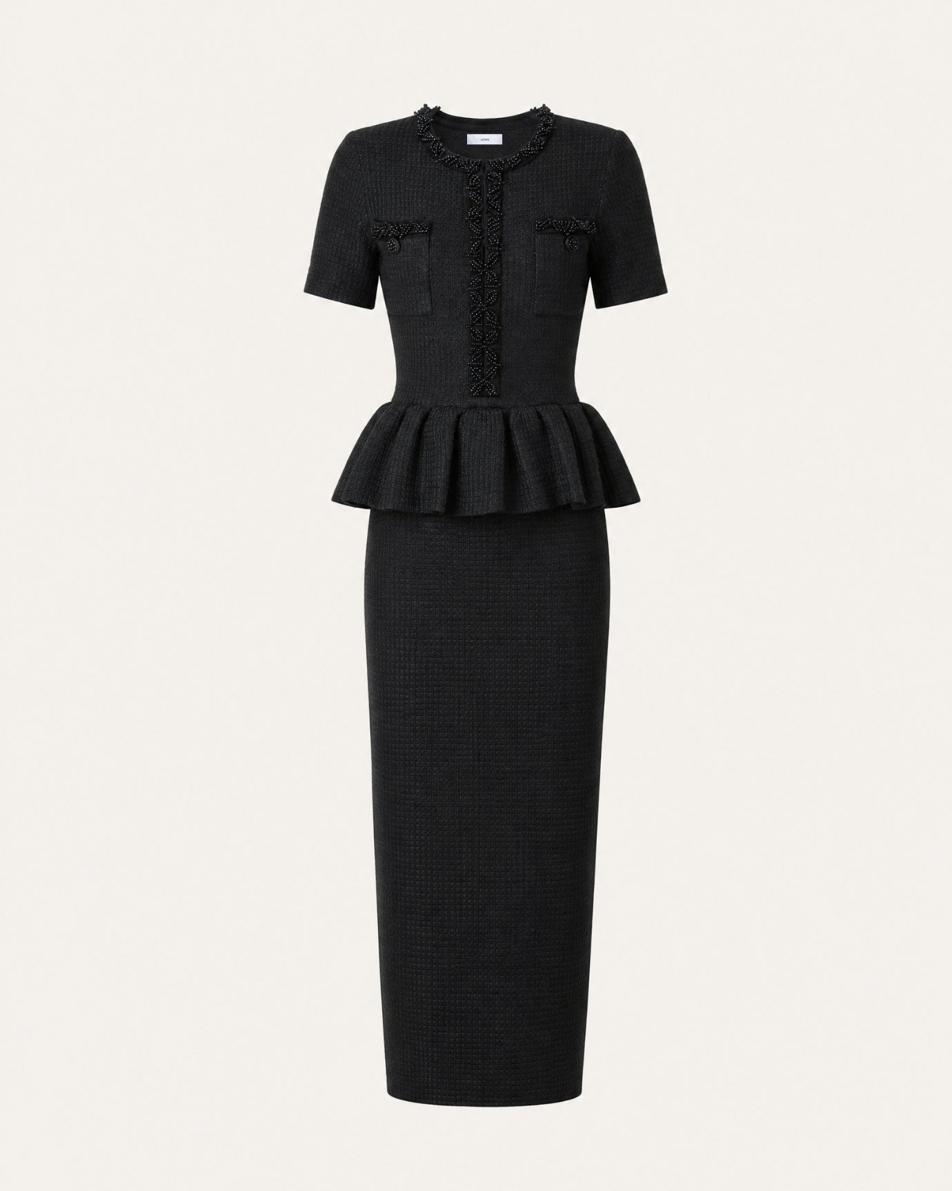 Embellished Short Sleeve Dress