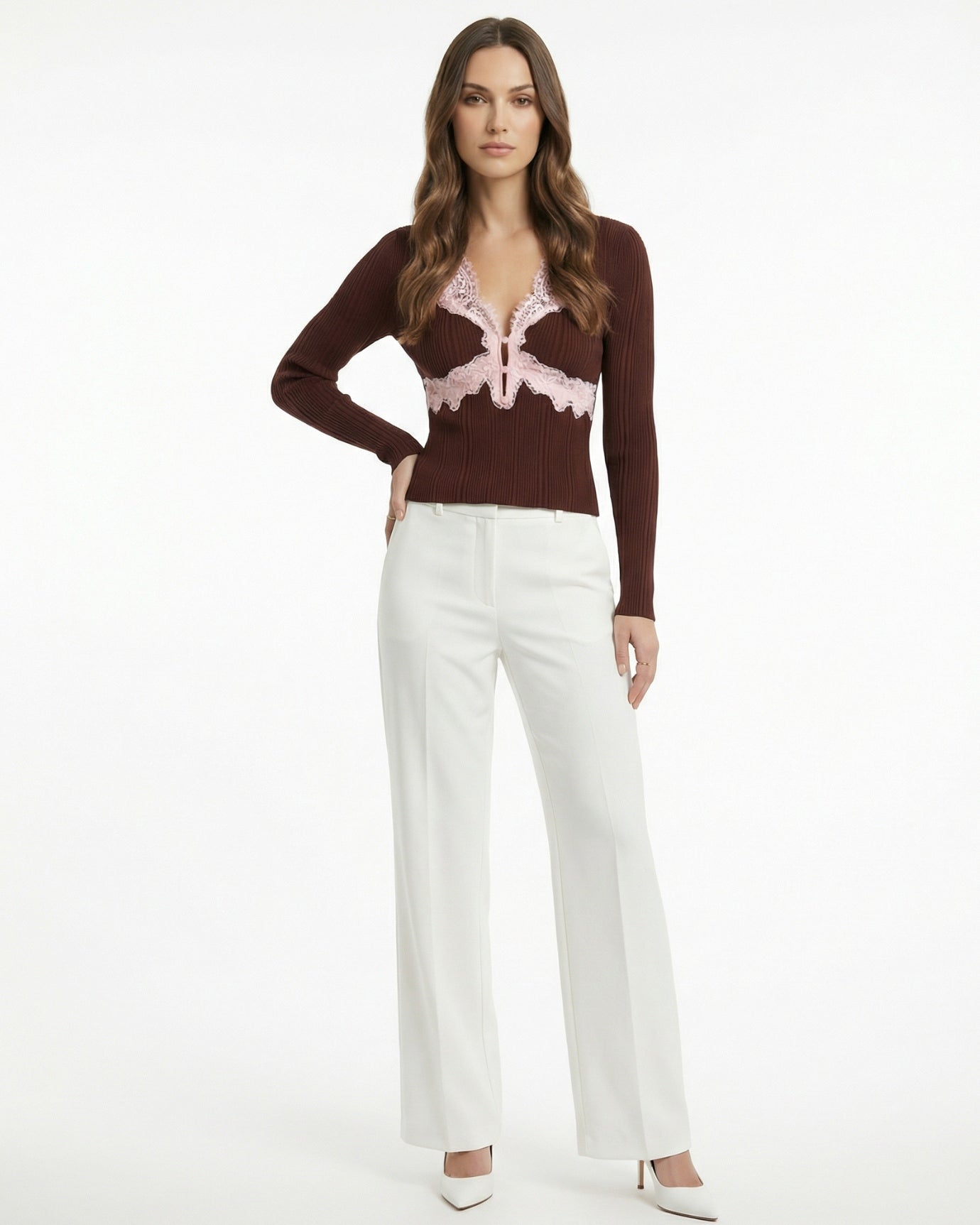 Camisa de manga larga de punto