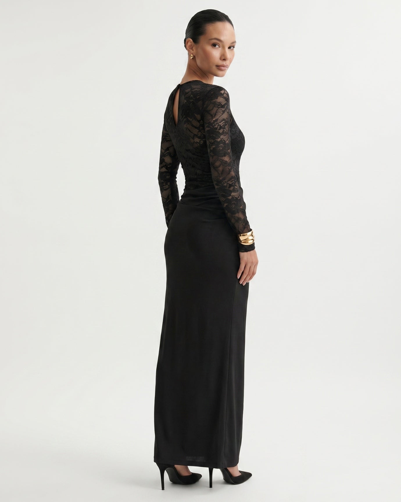 Top Lace Splicing Dress