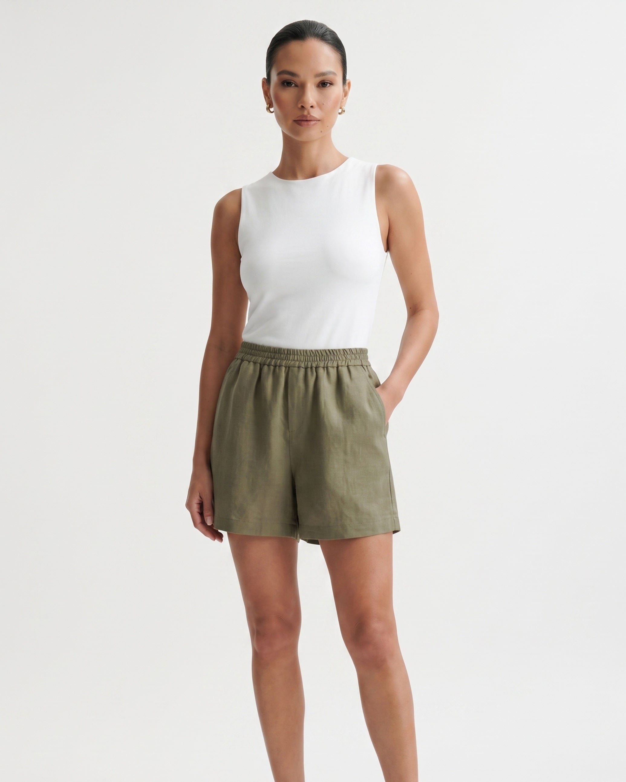 Kiara Cool Soft Linen Shorts