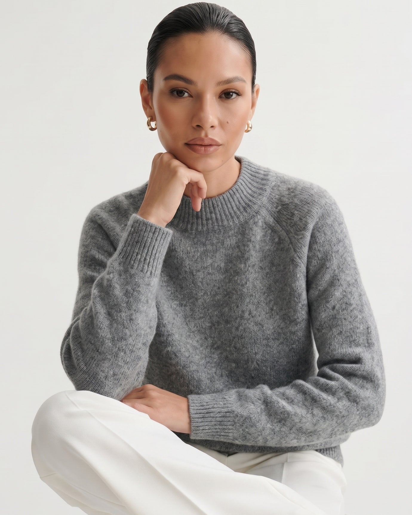 Lia Cashmere & Mulberry Silk Sweater