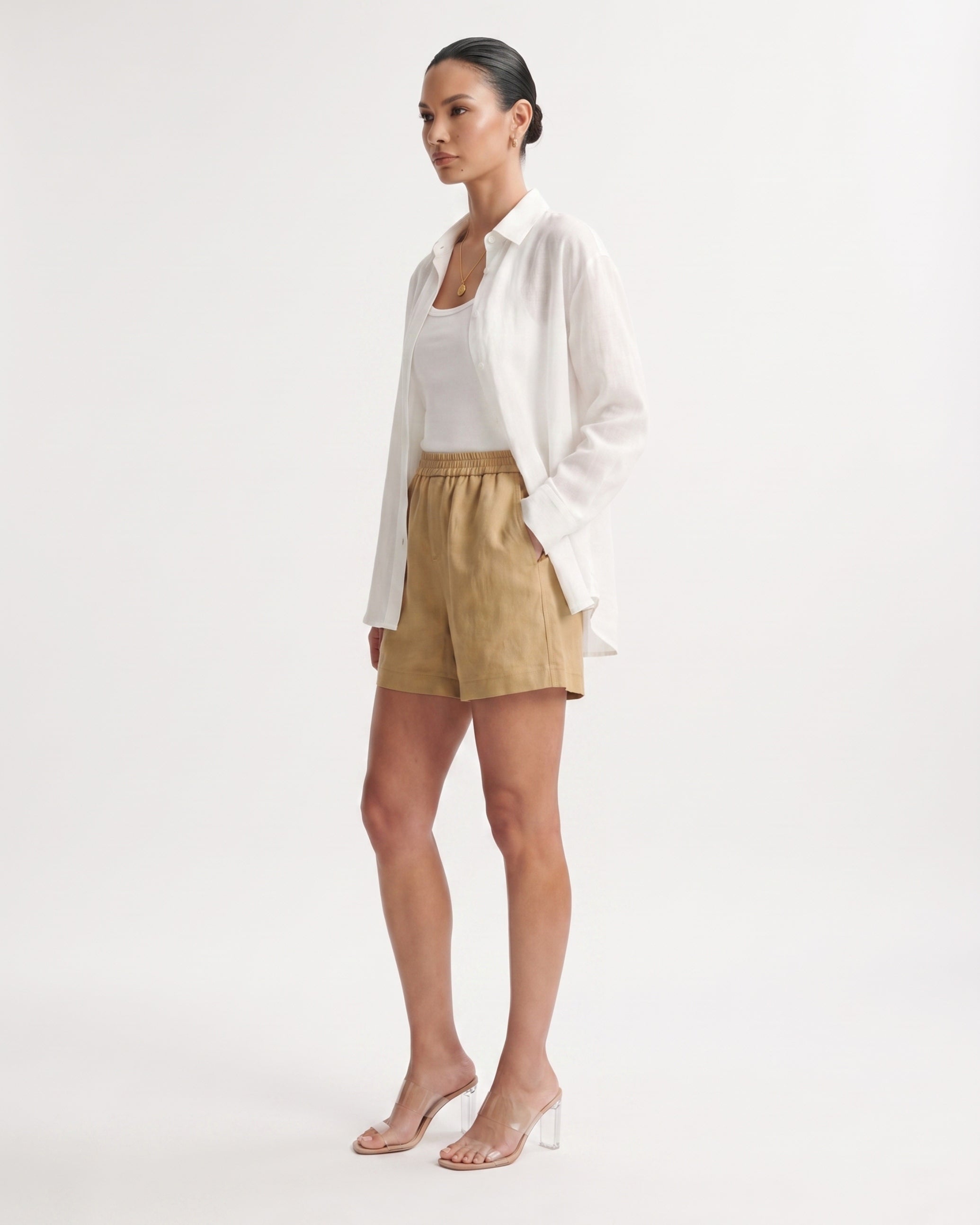 Kiara Cool Soft Linen Shorts