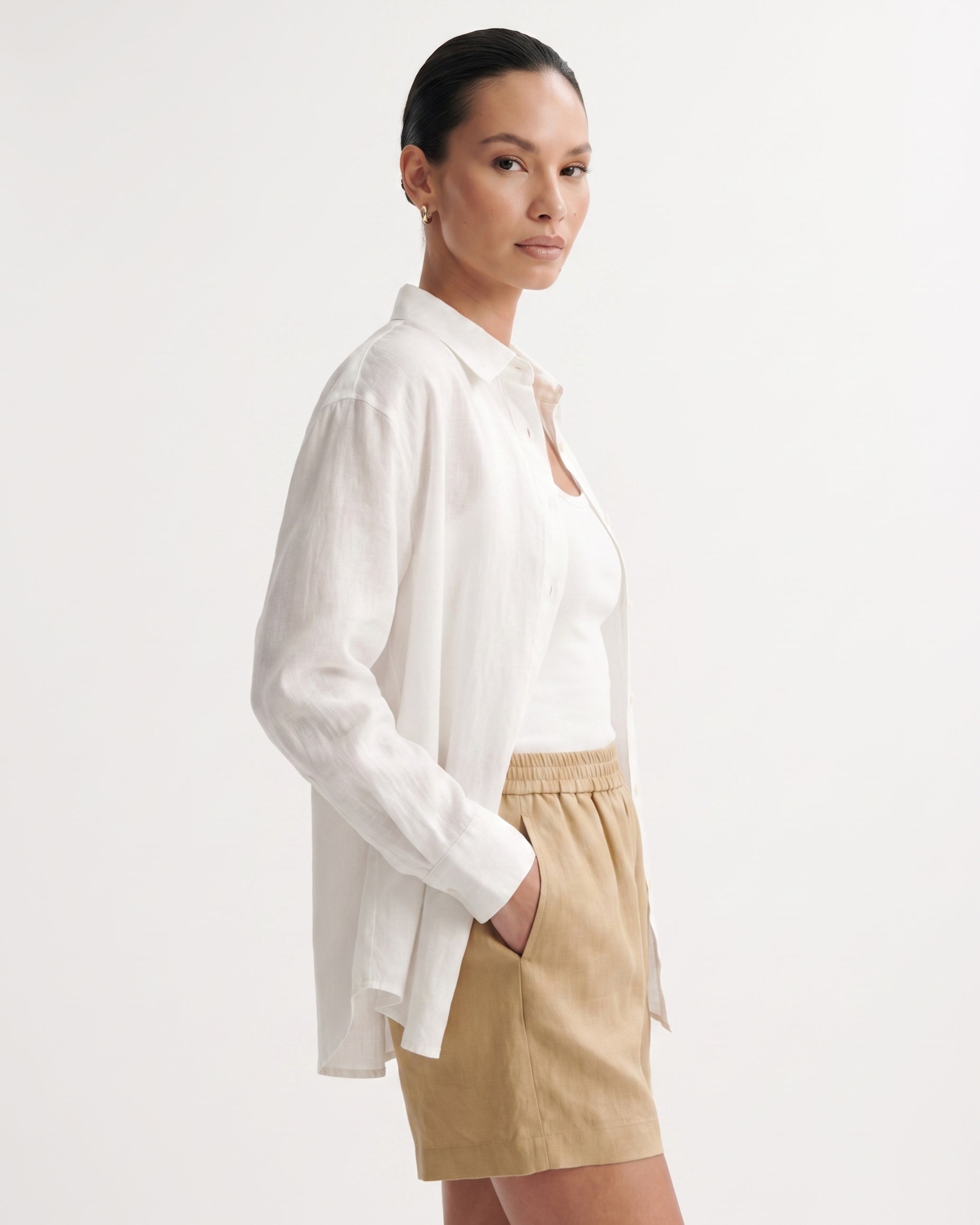 Kiara Cool Soft Linen Shorts