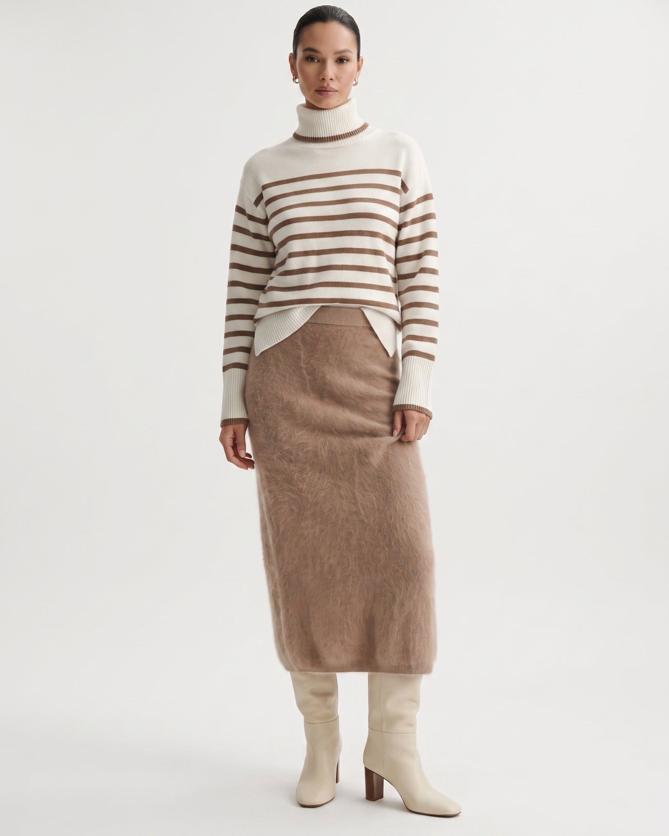 Luxury Cashmere Midi Skirt