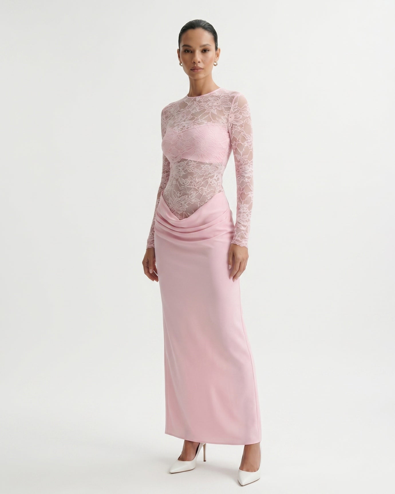 Top Lace Splicing Dress