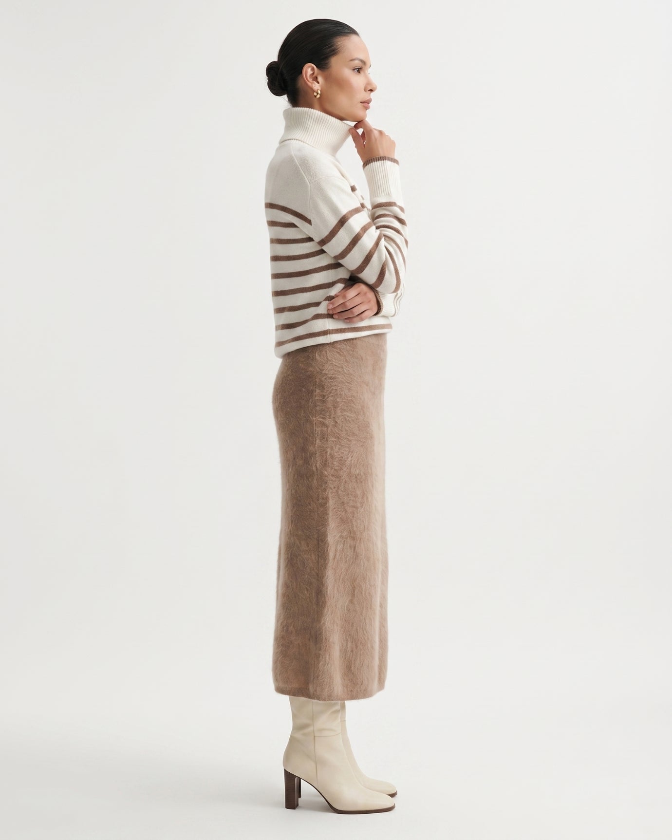 Luxury Cashmere Midi Skirt