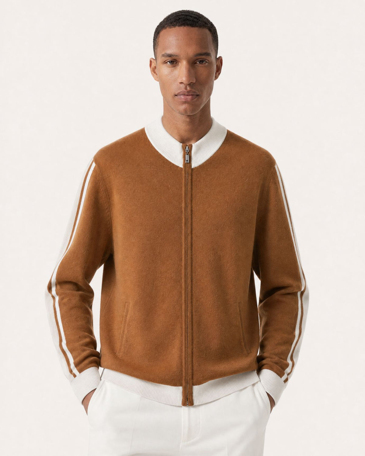 High-End Thick Cashmere Zip Cardigan Jacket Limited Edition