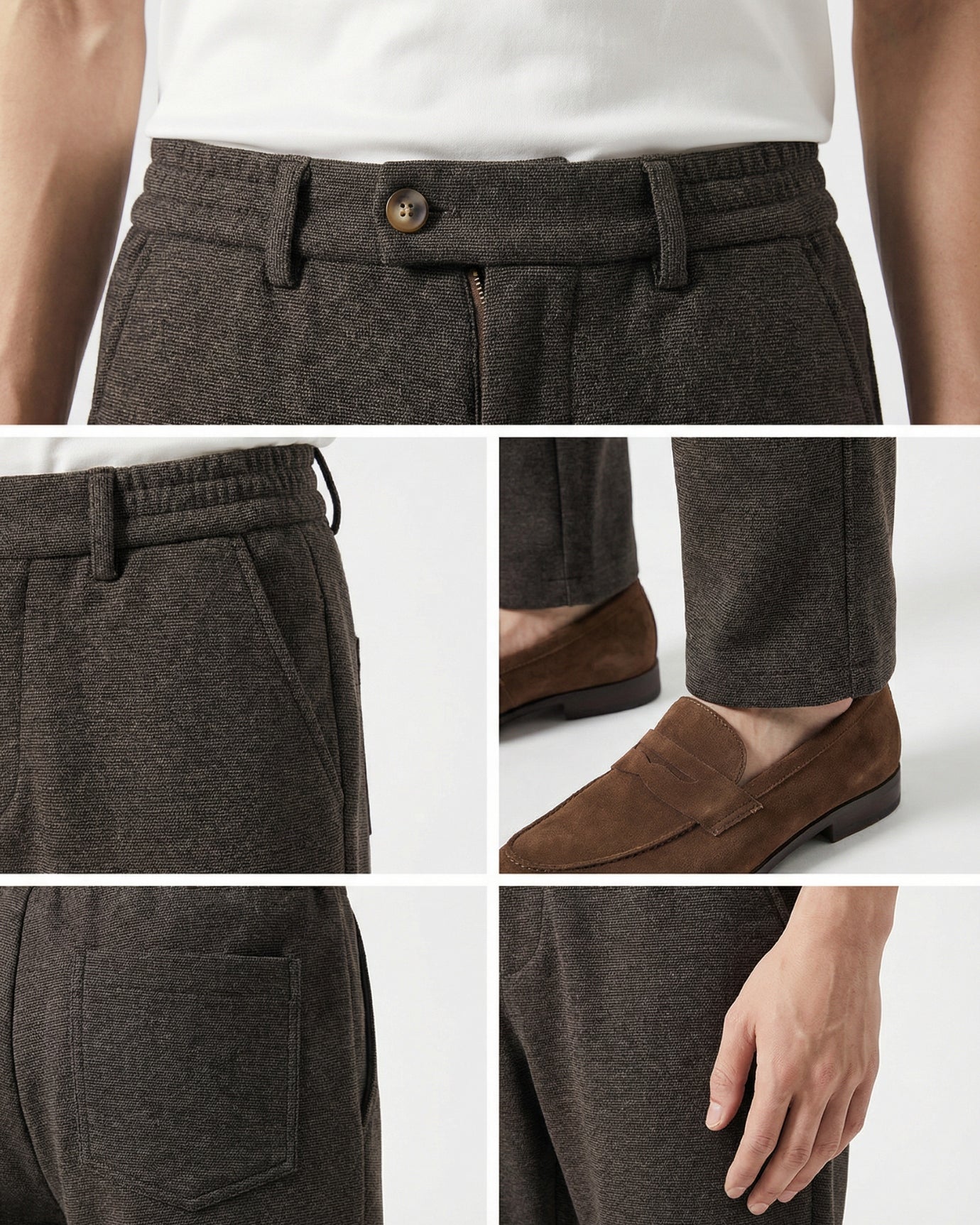 Old Money Style Trousers Loose Straight-Leg Pants