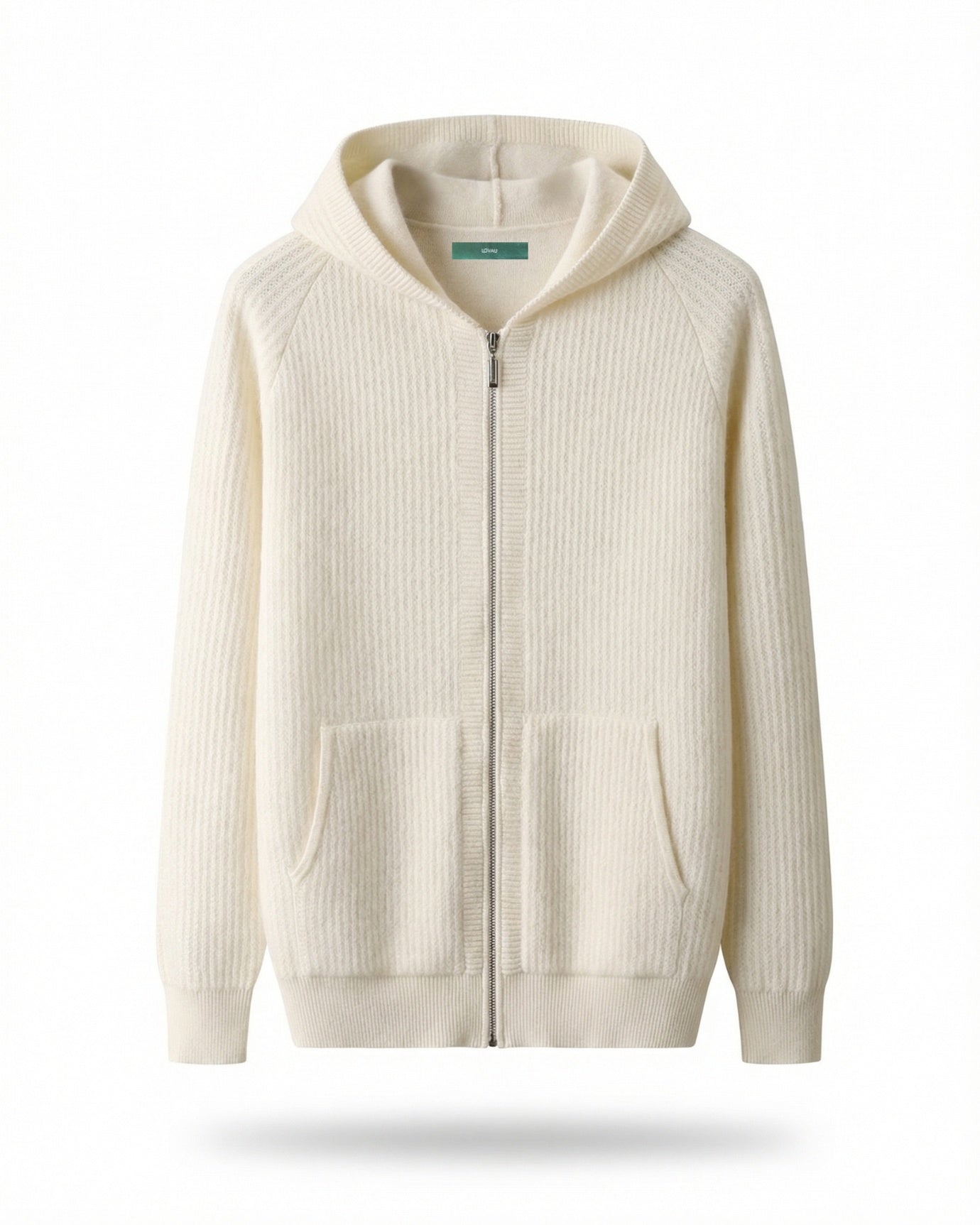 Thickened Wool Hooded Cardigan Zipper