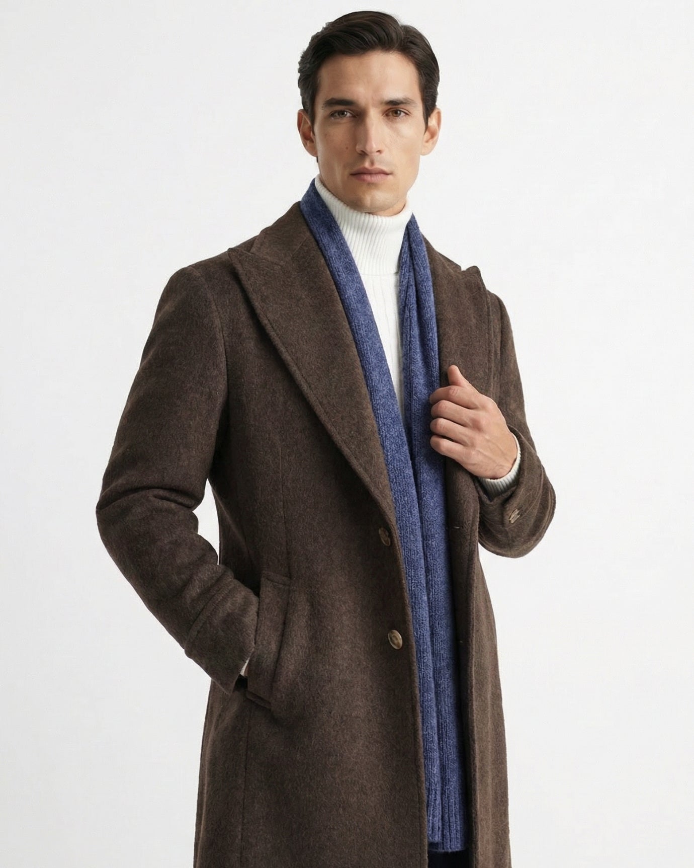 Chester Overcoat Dark Brown Wool Business Coat