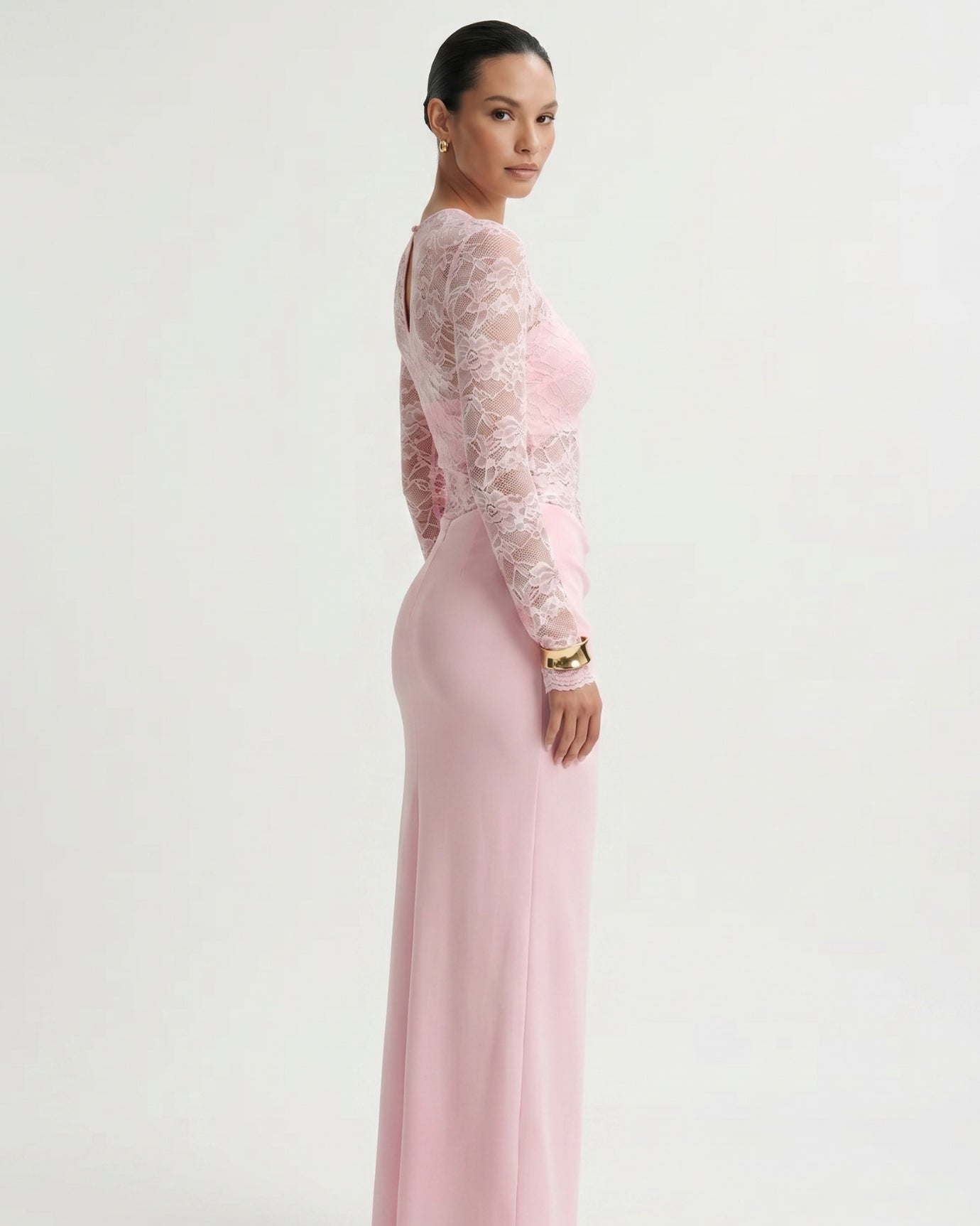 Top Lace Splicing Dress
