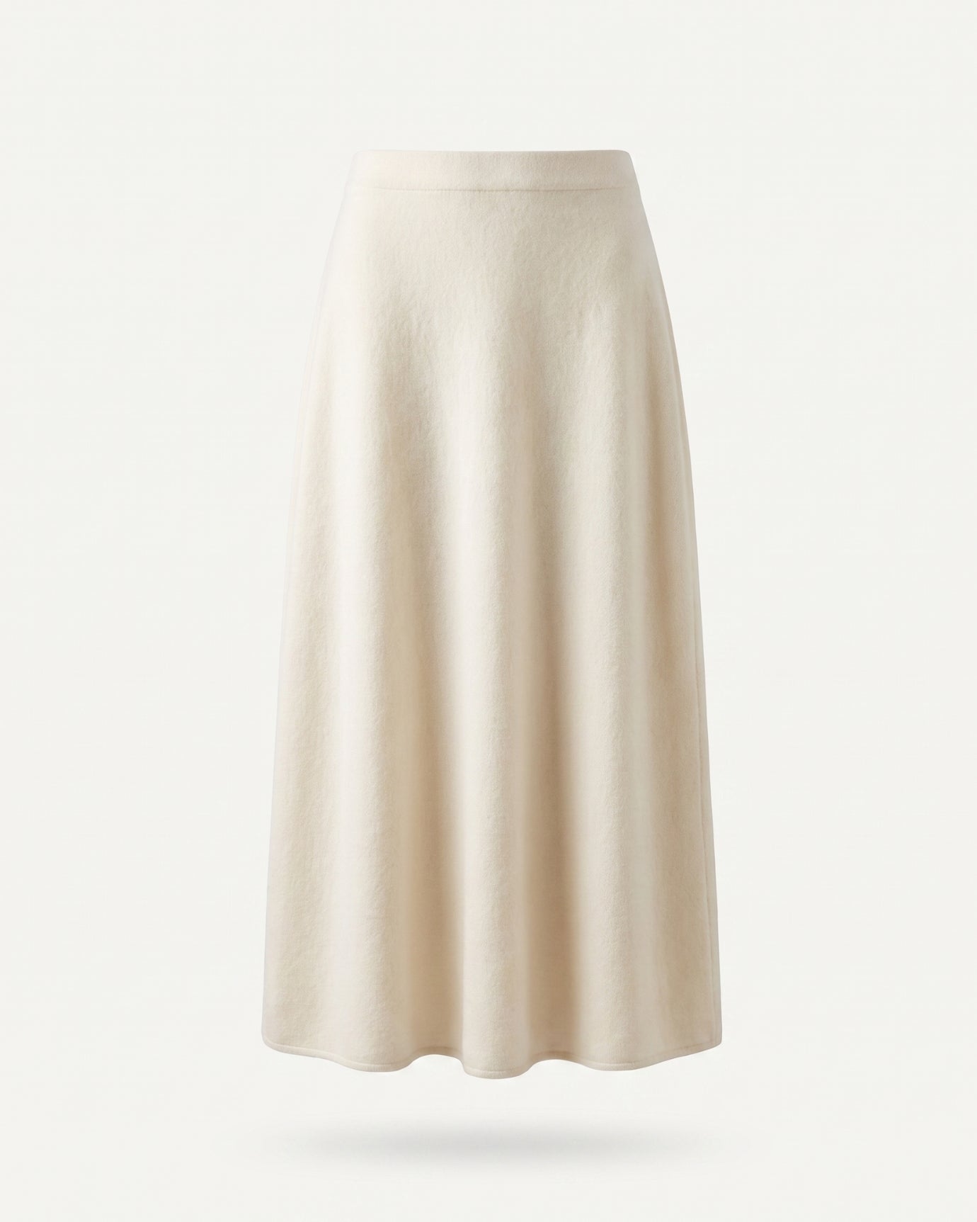 Luxury Cashmere Midi Skirt
