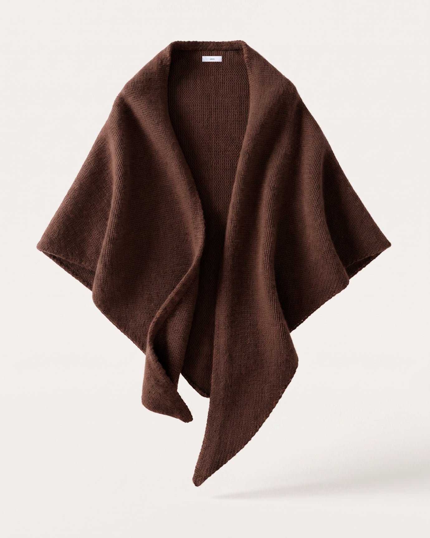Kira Cashmere Thickened Knit Triangle Shawl