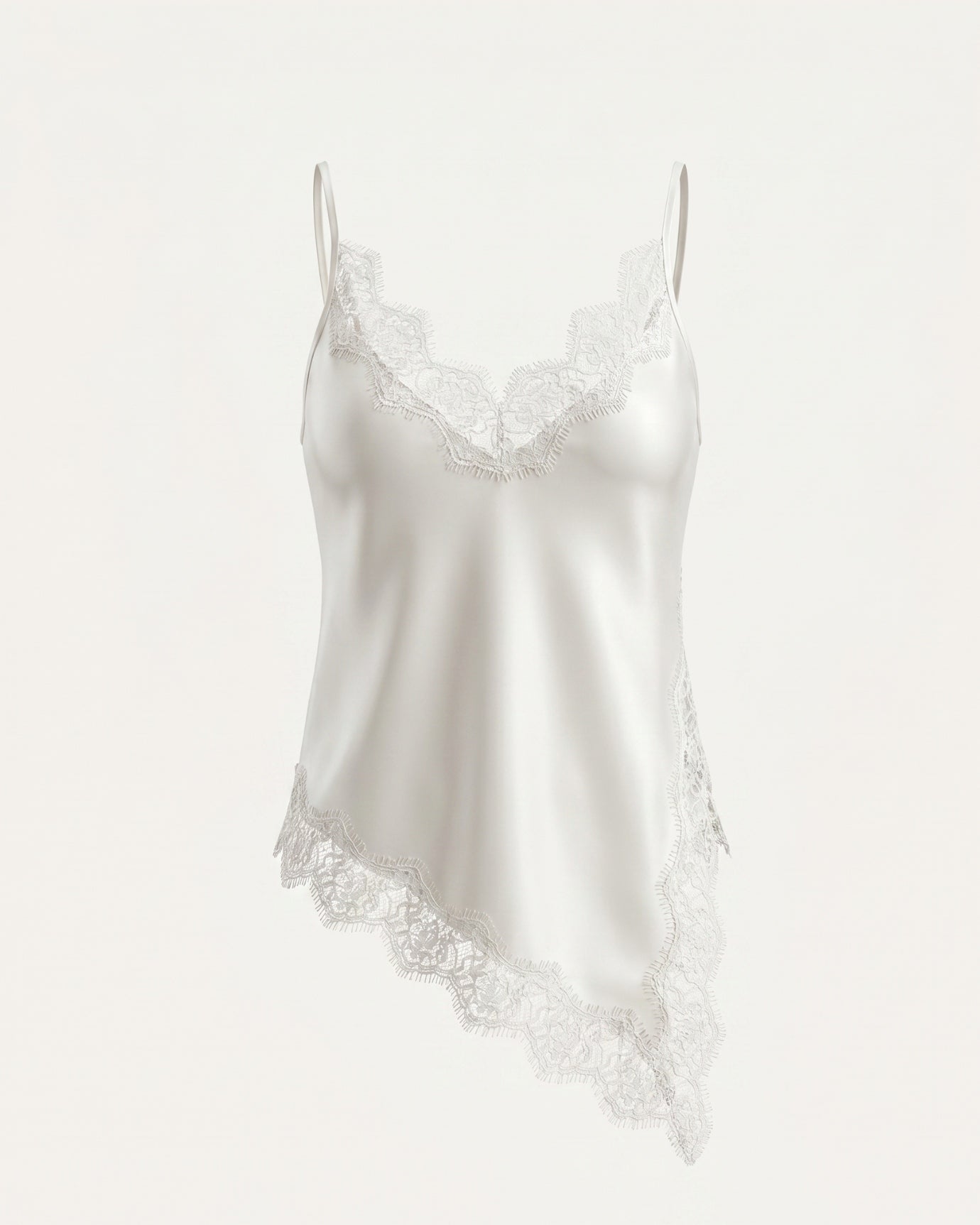 Asymmetrisches Schlitz-T-Shirt