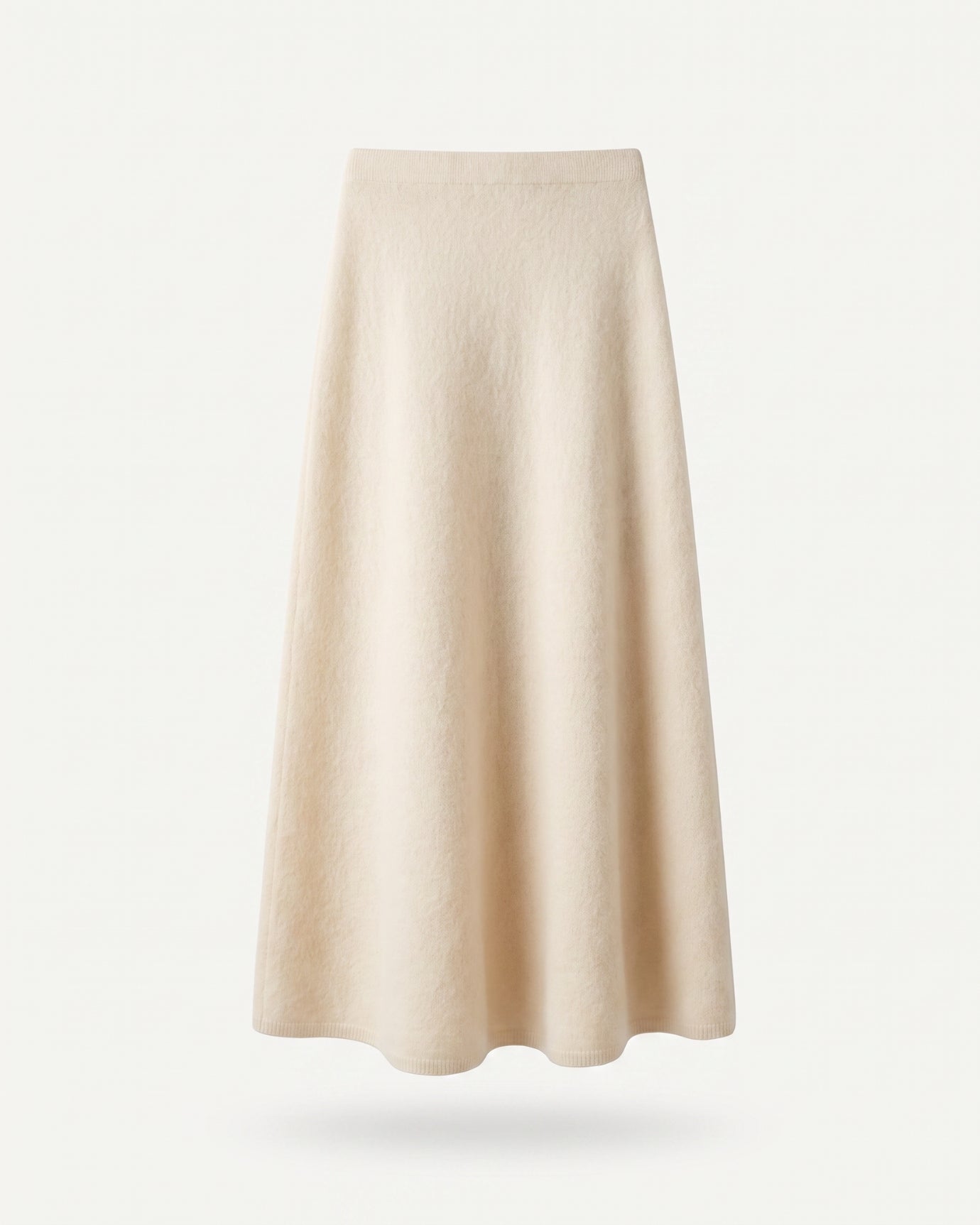 Luxury Cashmere Midi Skirt