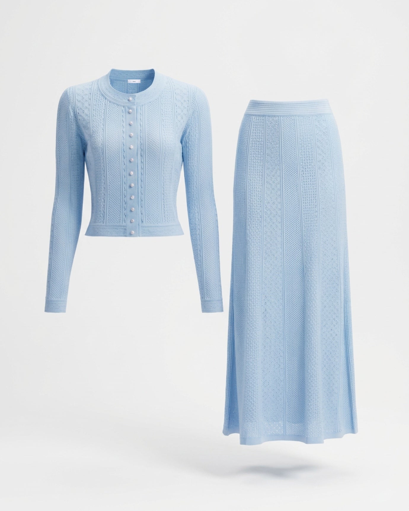 Kira Cardigan & Skirt – Knit Set