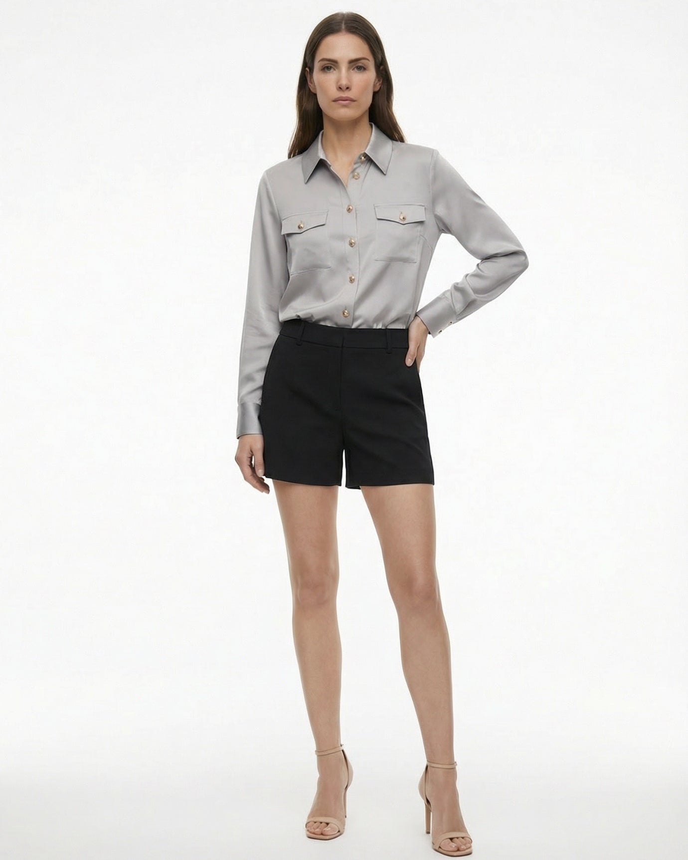 Kardi Premium Plaid Shirt Woman Satin