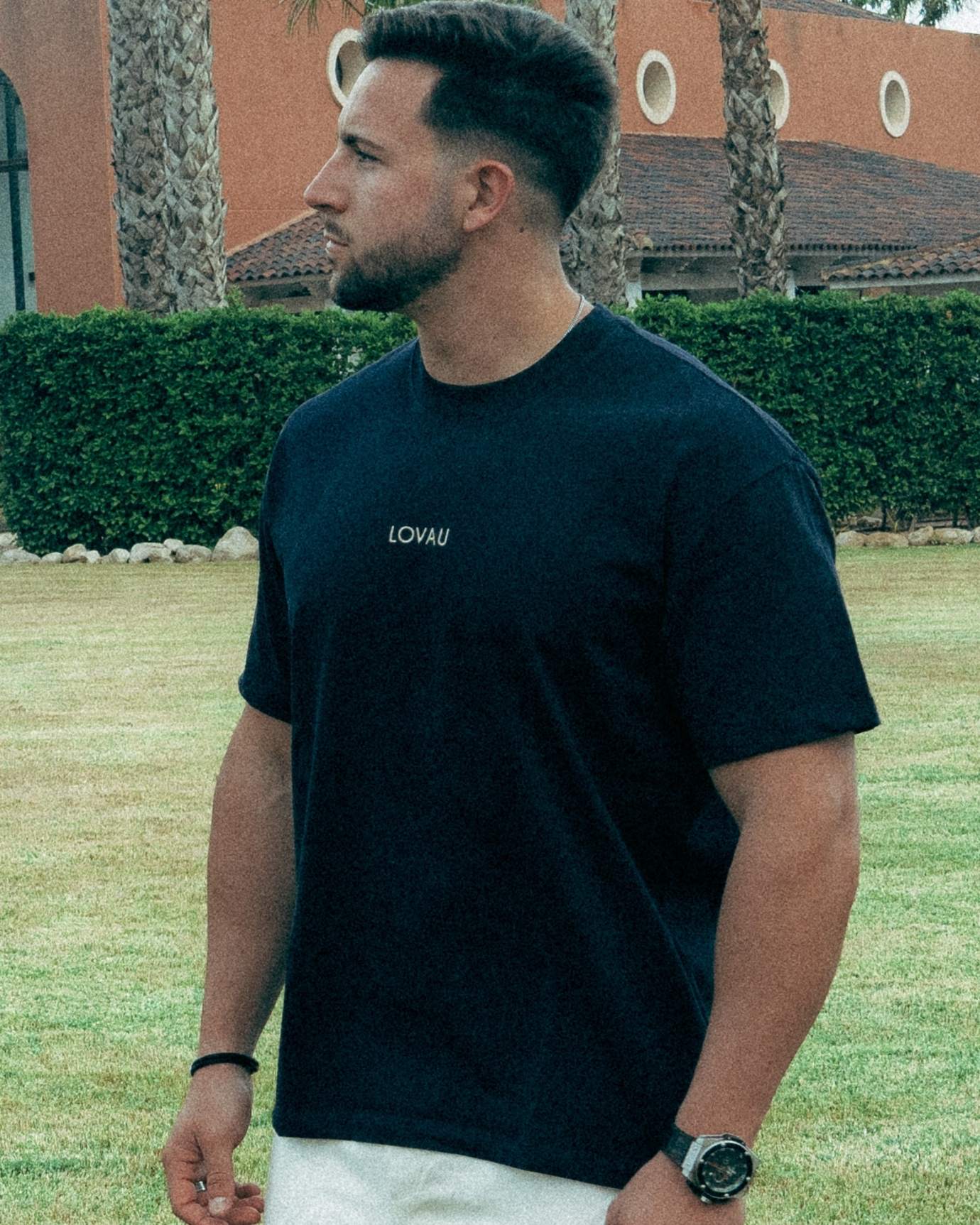 Milan T-Shirt x Lovau Marineblau Limitierte Auflage