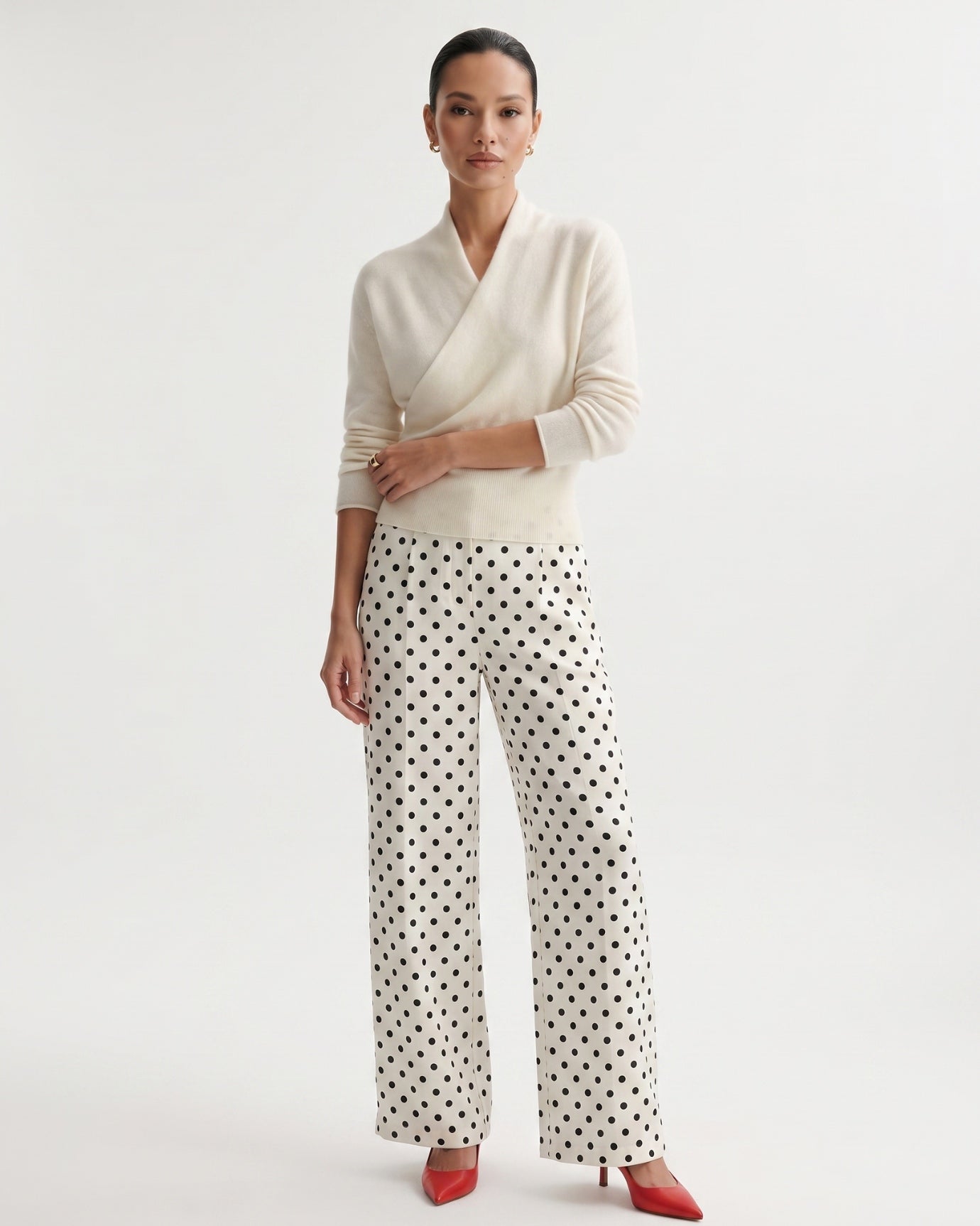 Sarah V Neck Cashmere Sweater