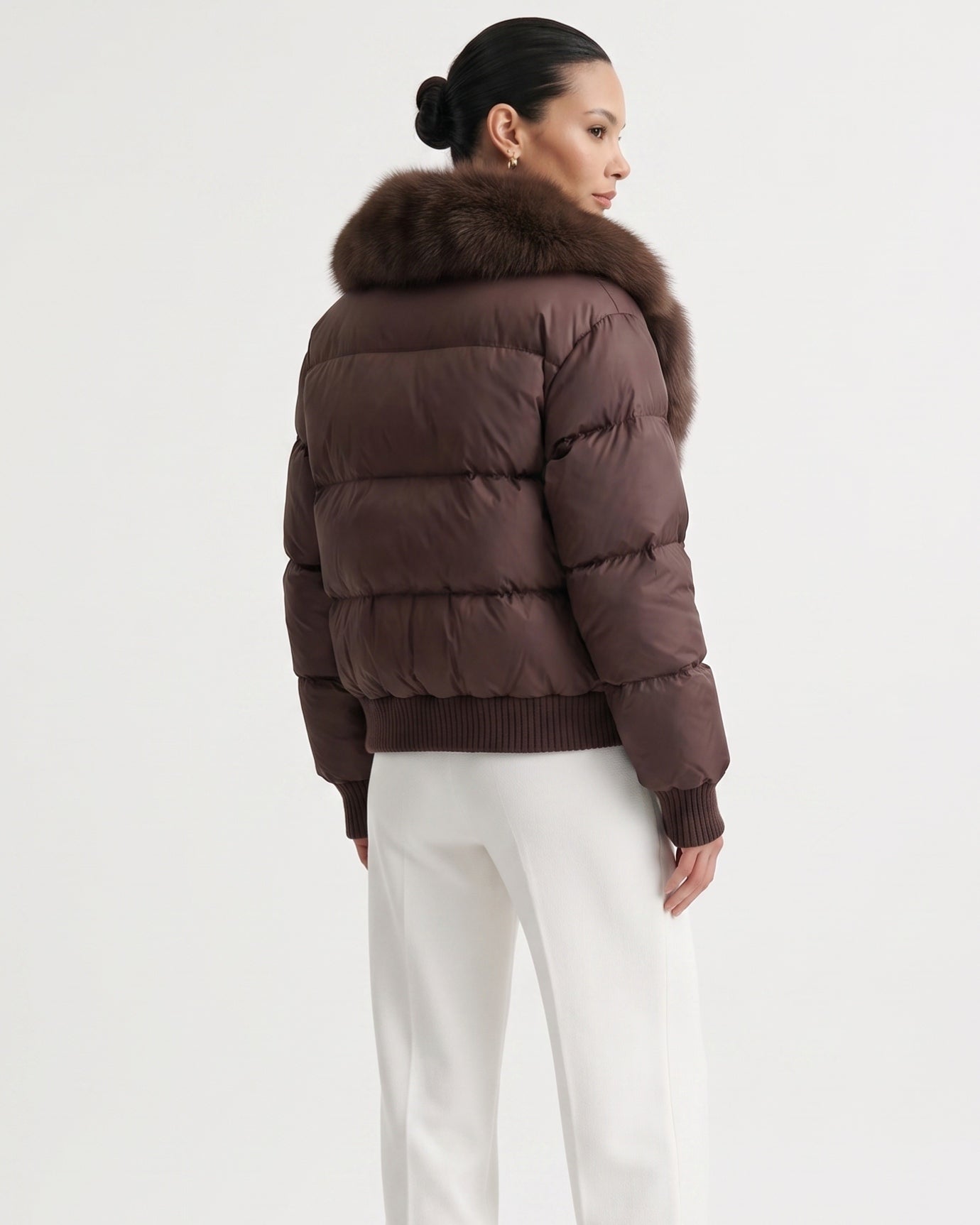 Fur Collar Down Jacket Thickened and Warm