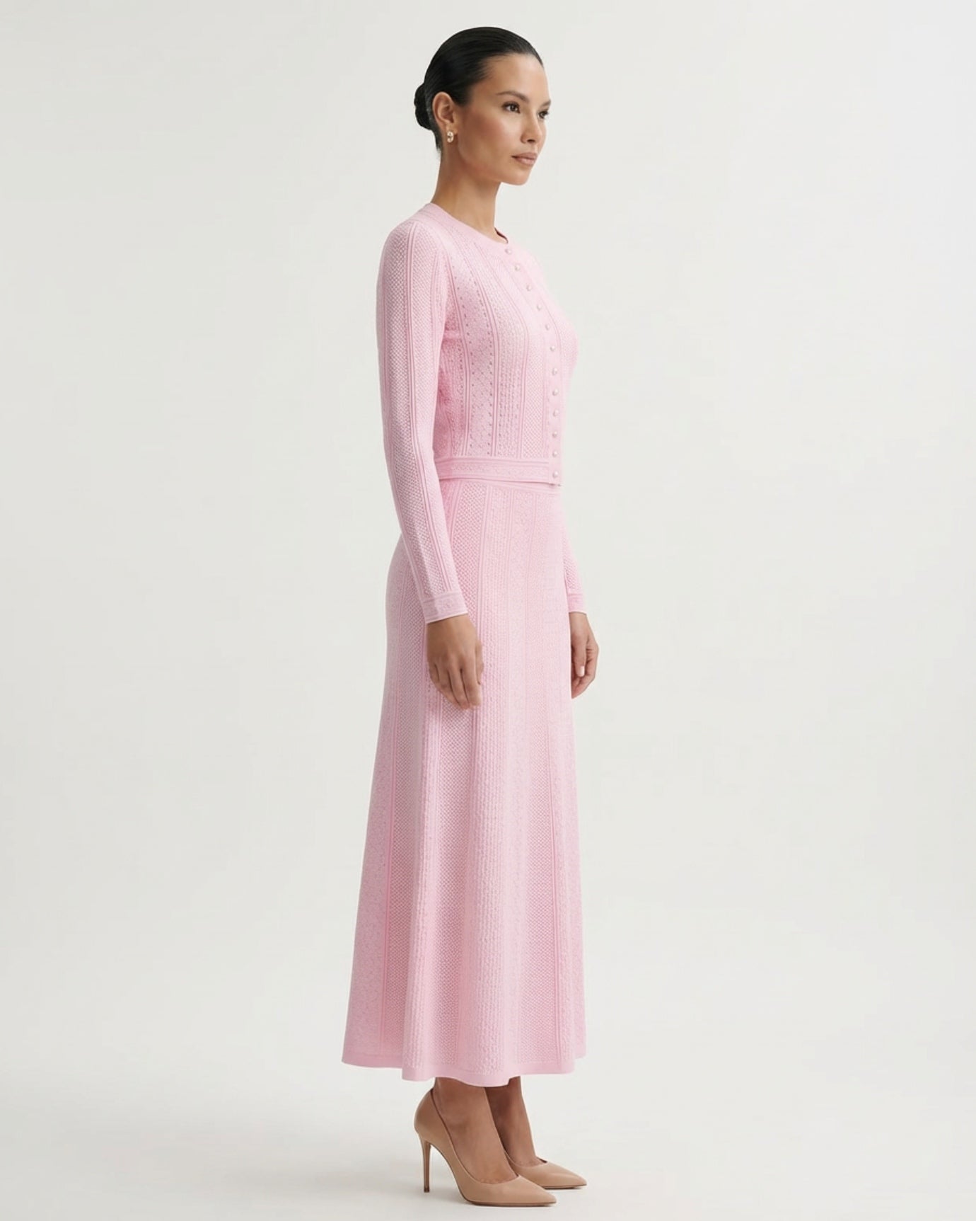 Kira Cardigan & Skirt – Knit Set