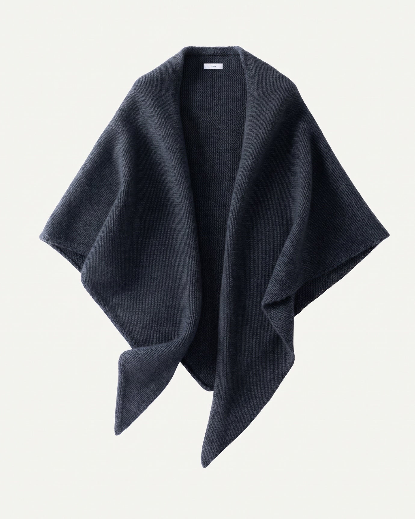 Kira Cashmere Thickened Knit Triangle Shawl