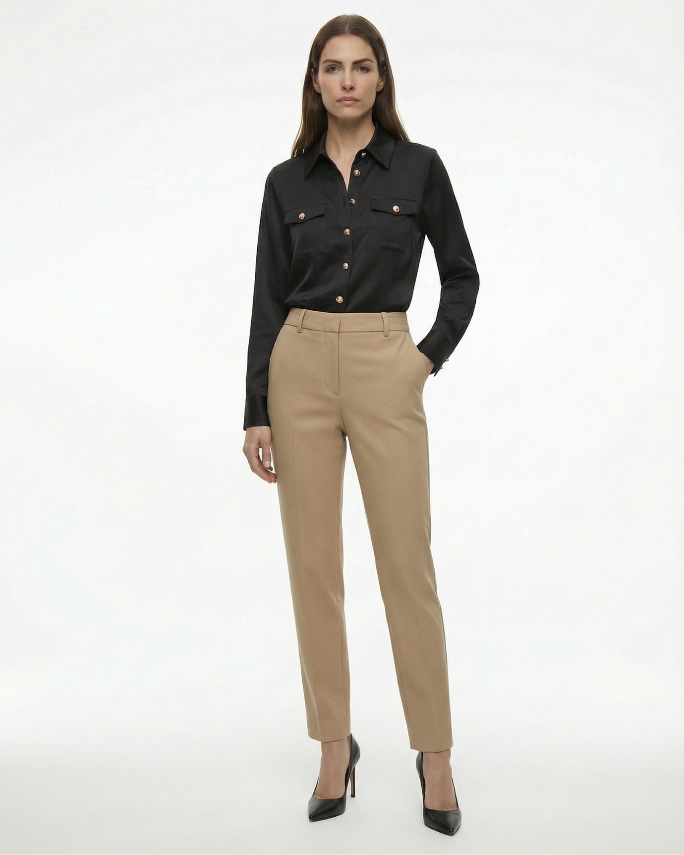 Kardi Premium Karohemd Damen Satin