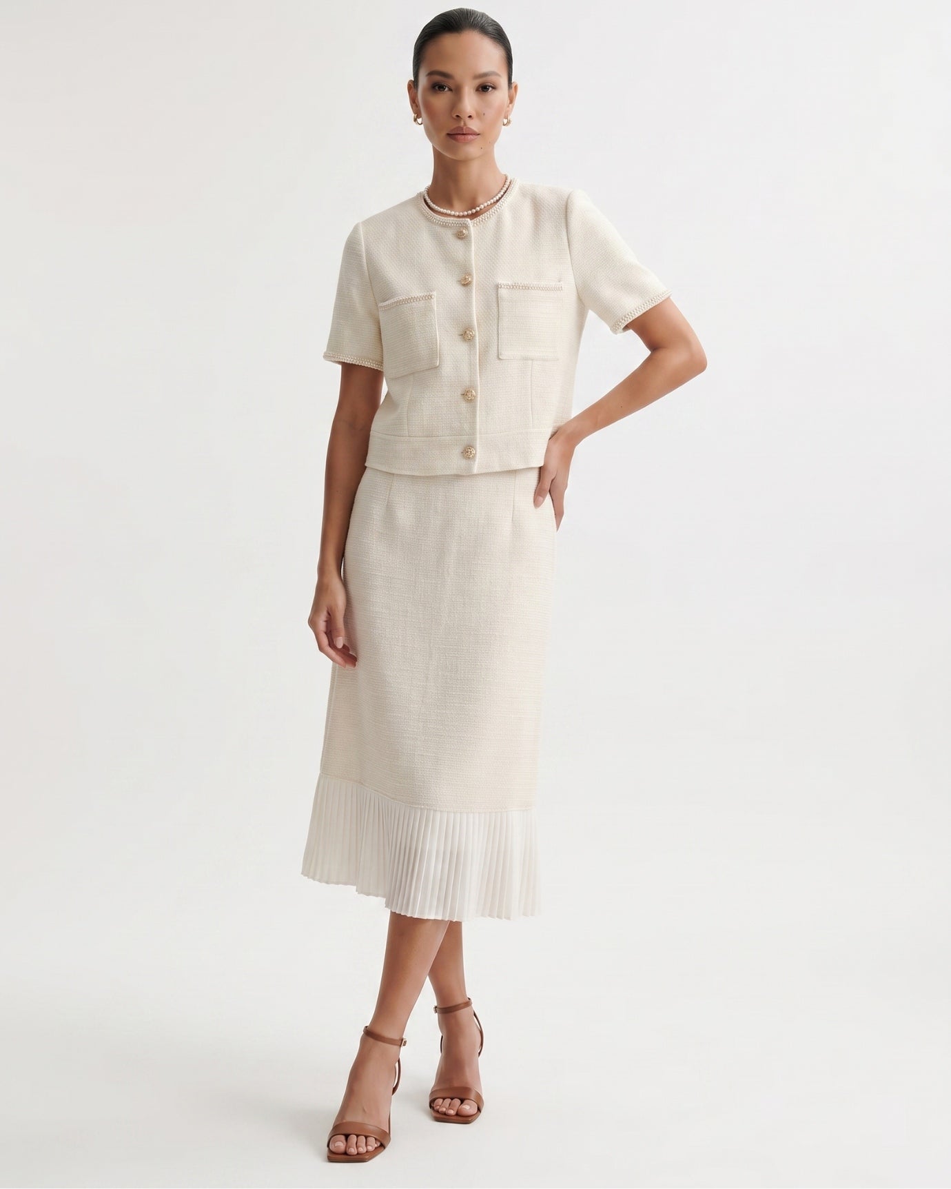 Lauren High End Apricot Suit Set