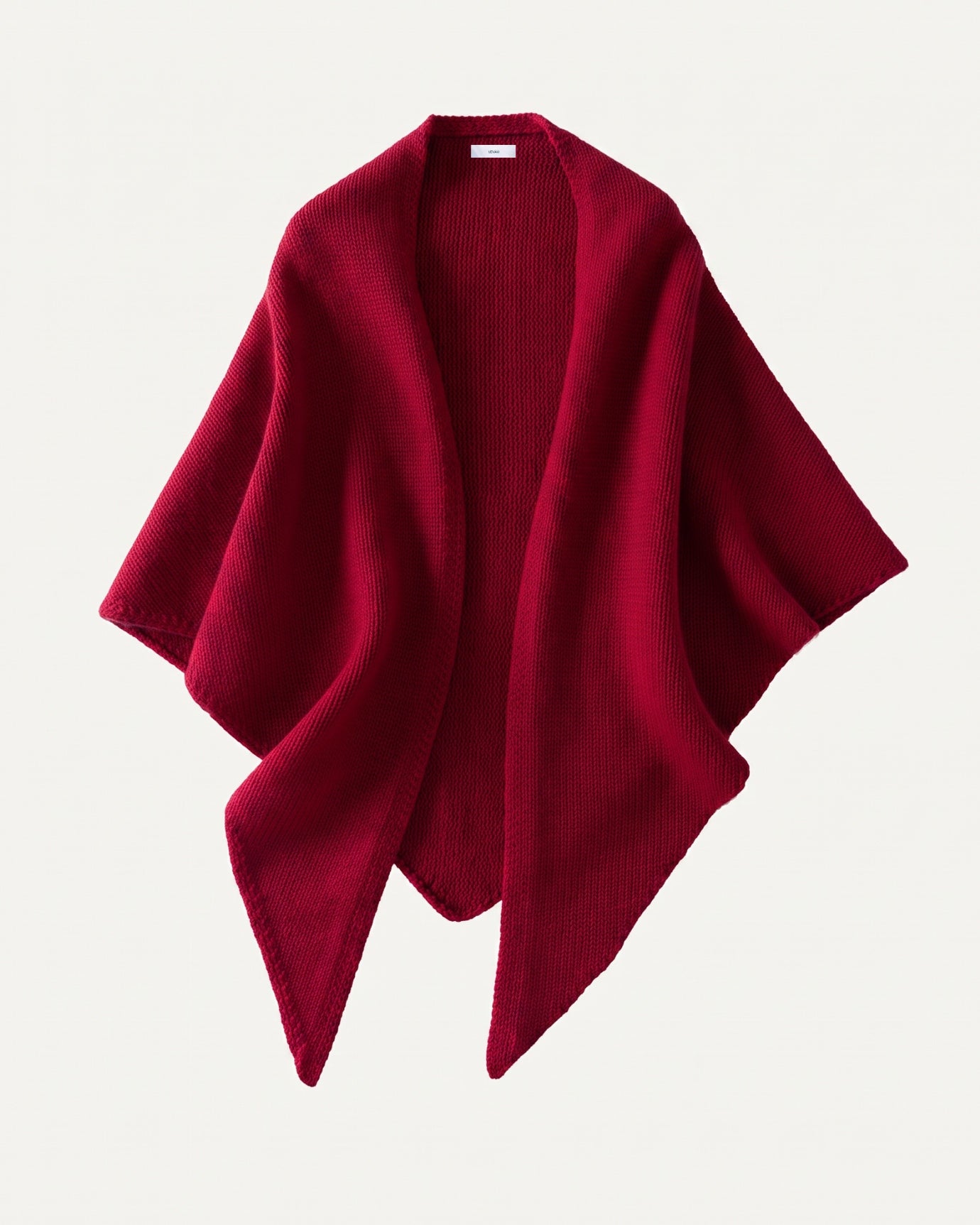 Kira Cashmere Thickened Knit Triangle Shawl