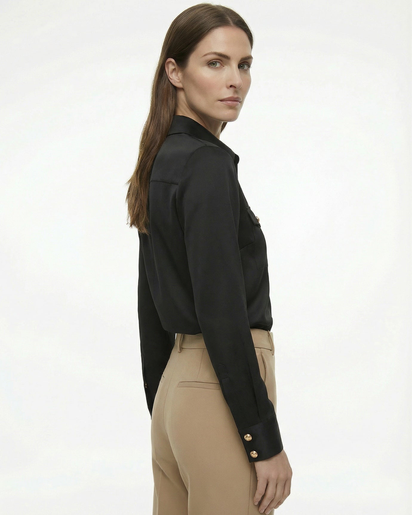 Kardi Premium Karohemd Damen Satin