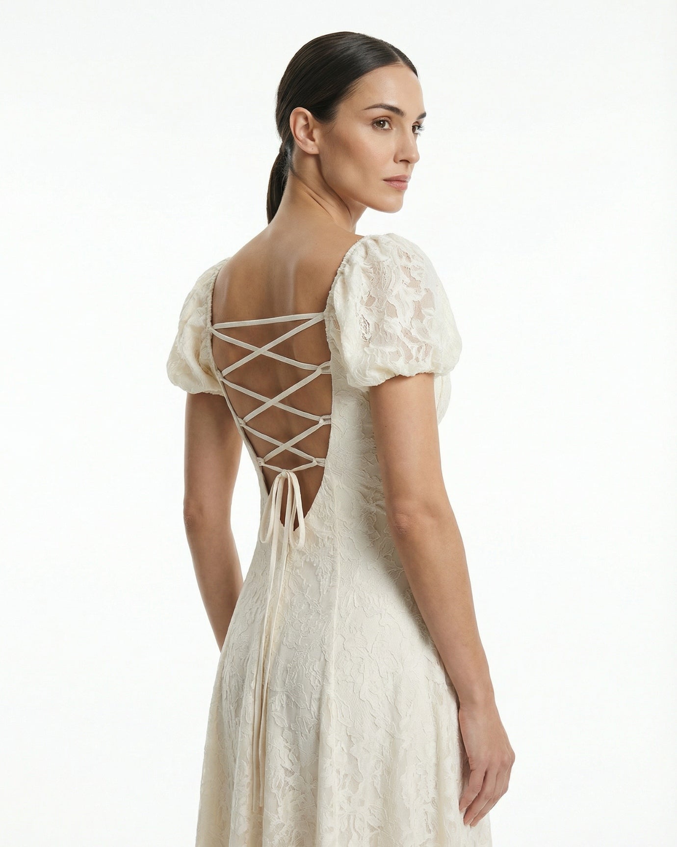 White French Romantic Dress