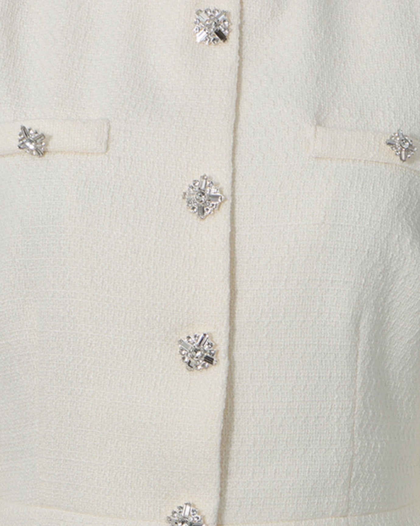 Diana Suit Diamond Collar Set with Slim Midi Skirt