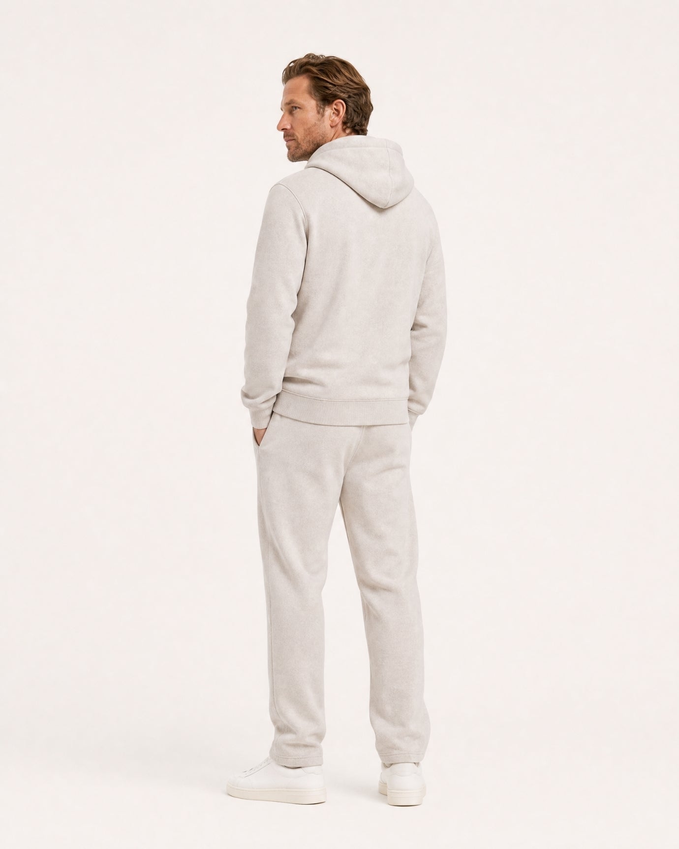 Cashmere Full-Zip Thickened Hooded Cardigan